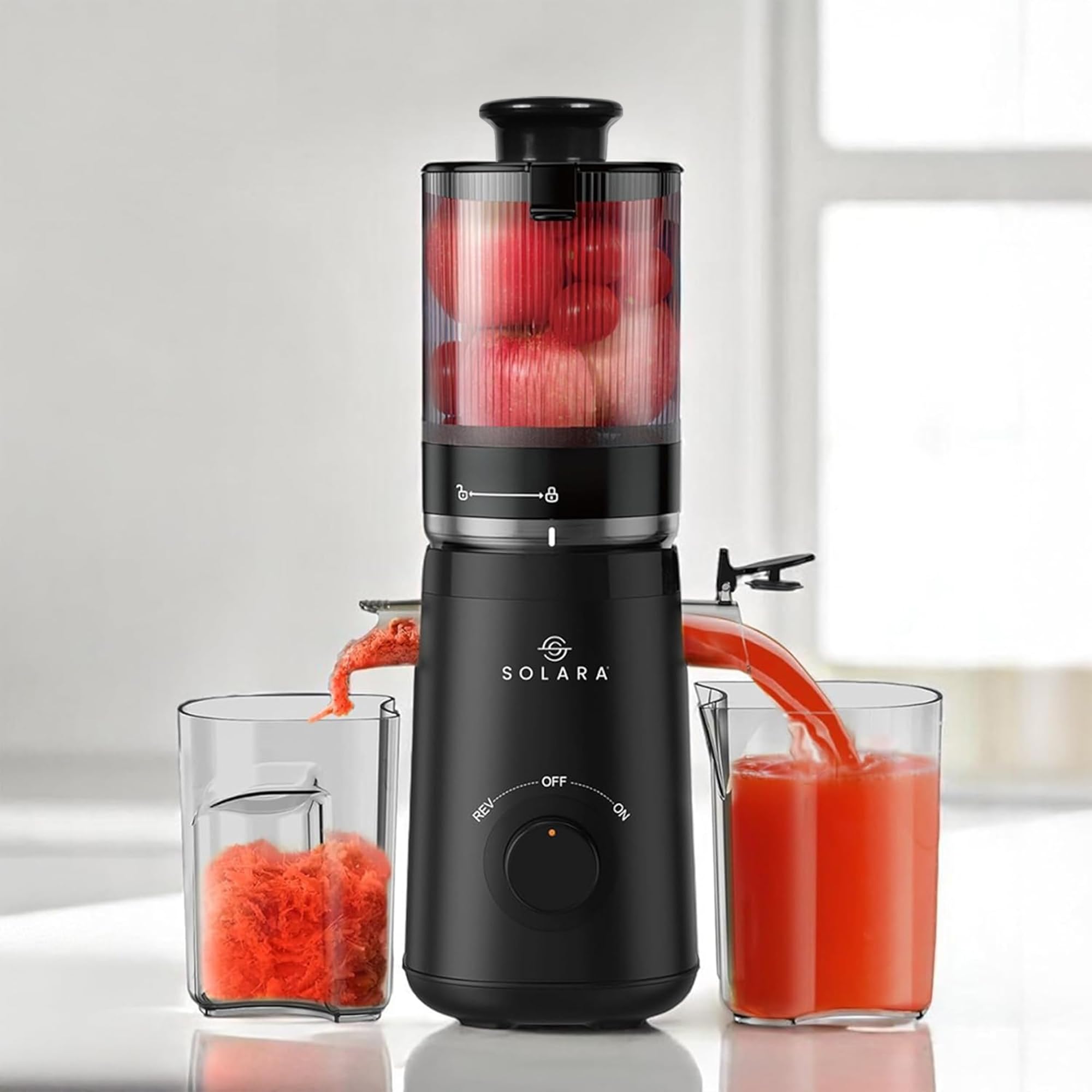 SOLARA Cold Press Juicer Black - Image 1