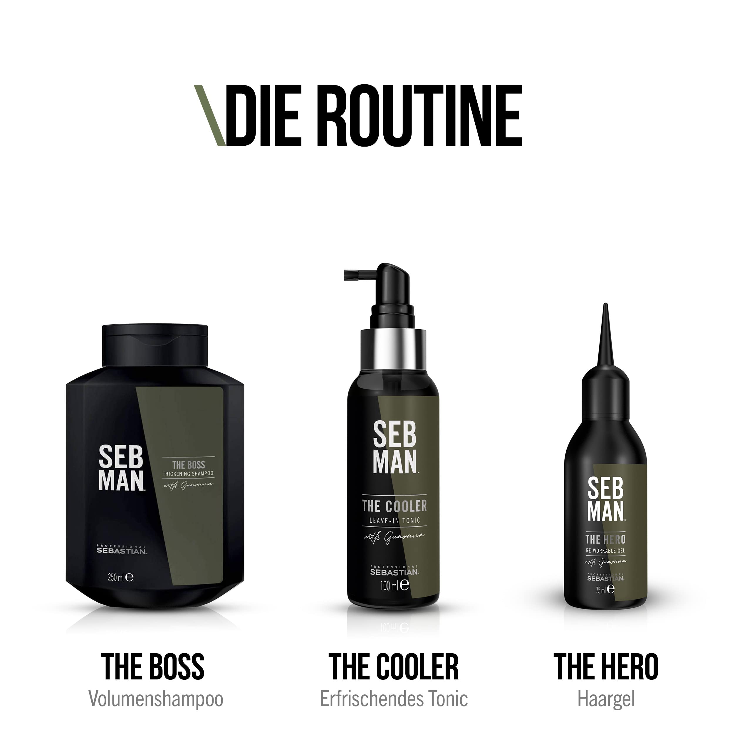 SEB MAN THE HERO – remodellierbares Haargel mit starkem Halt bis zu 24h – Styling Gel mit glänz
