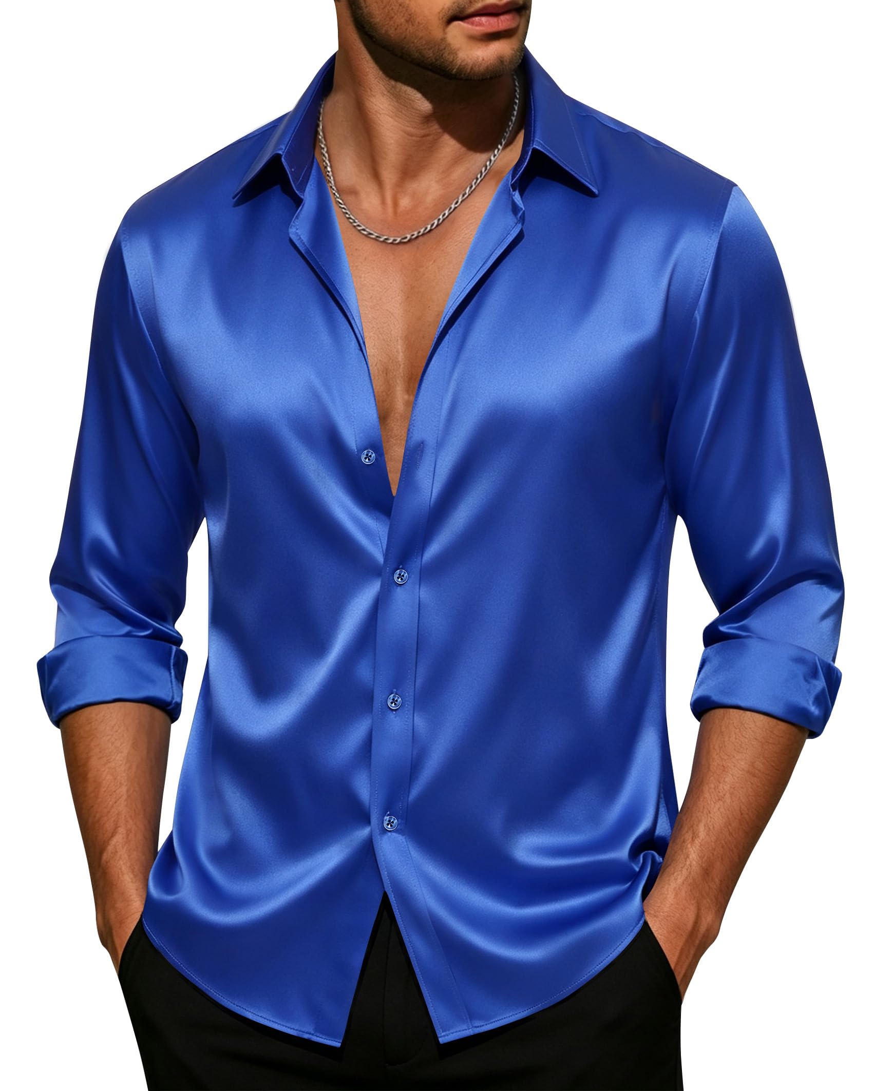 J.VER Herren Thcs-Stain Shirt Hemd mit Button-Down-Kragen (1er Pack)