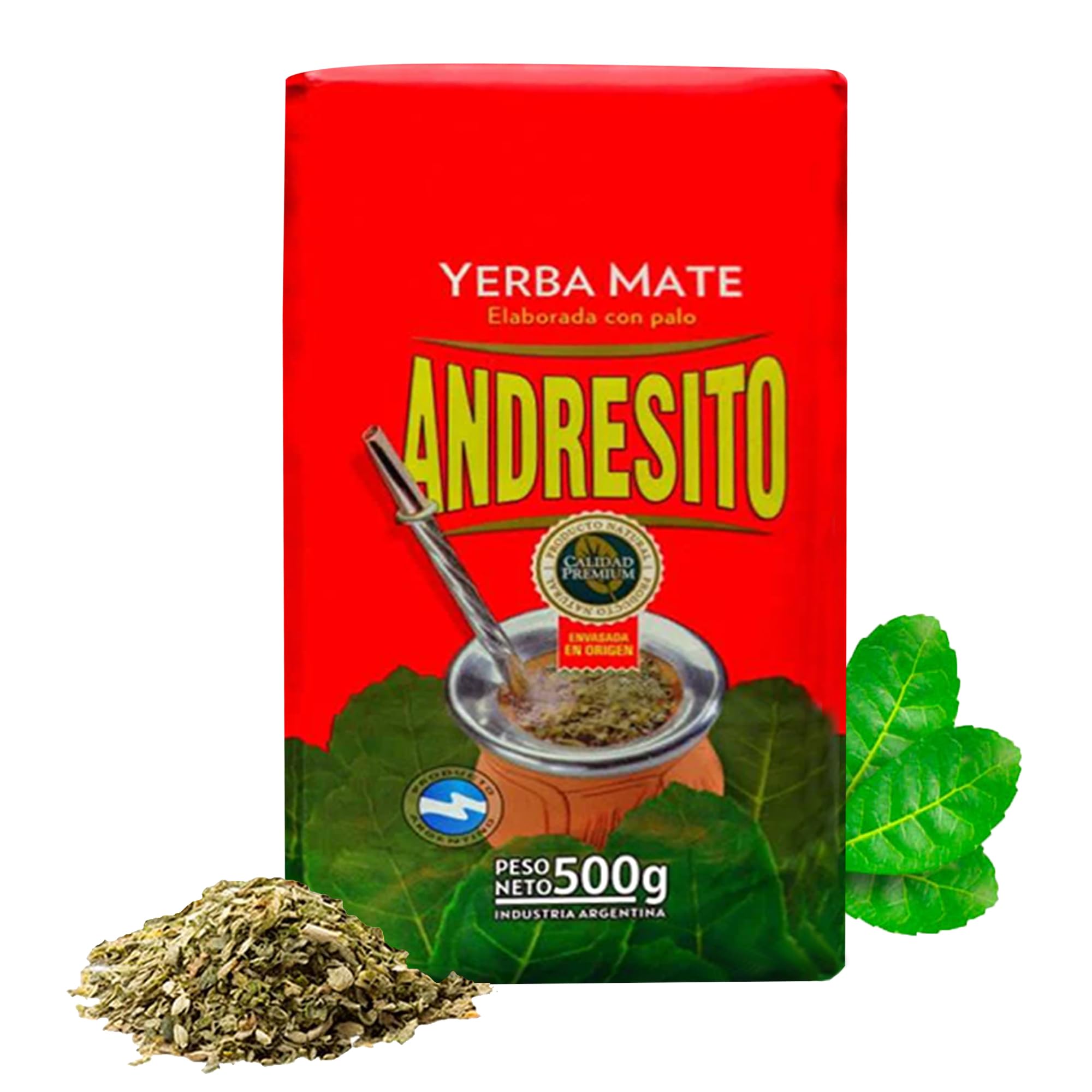 ANDRESITO Yerba Mate Loose Leaf with Stems | Traditional Argentina Mate Tea | Bestseller for Health Conscious Consumers