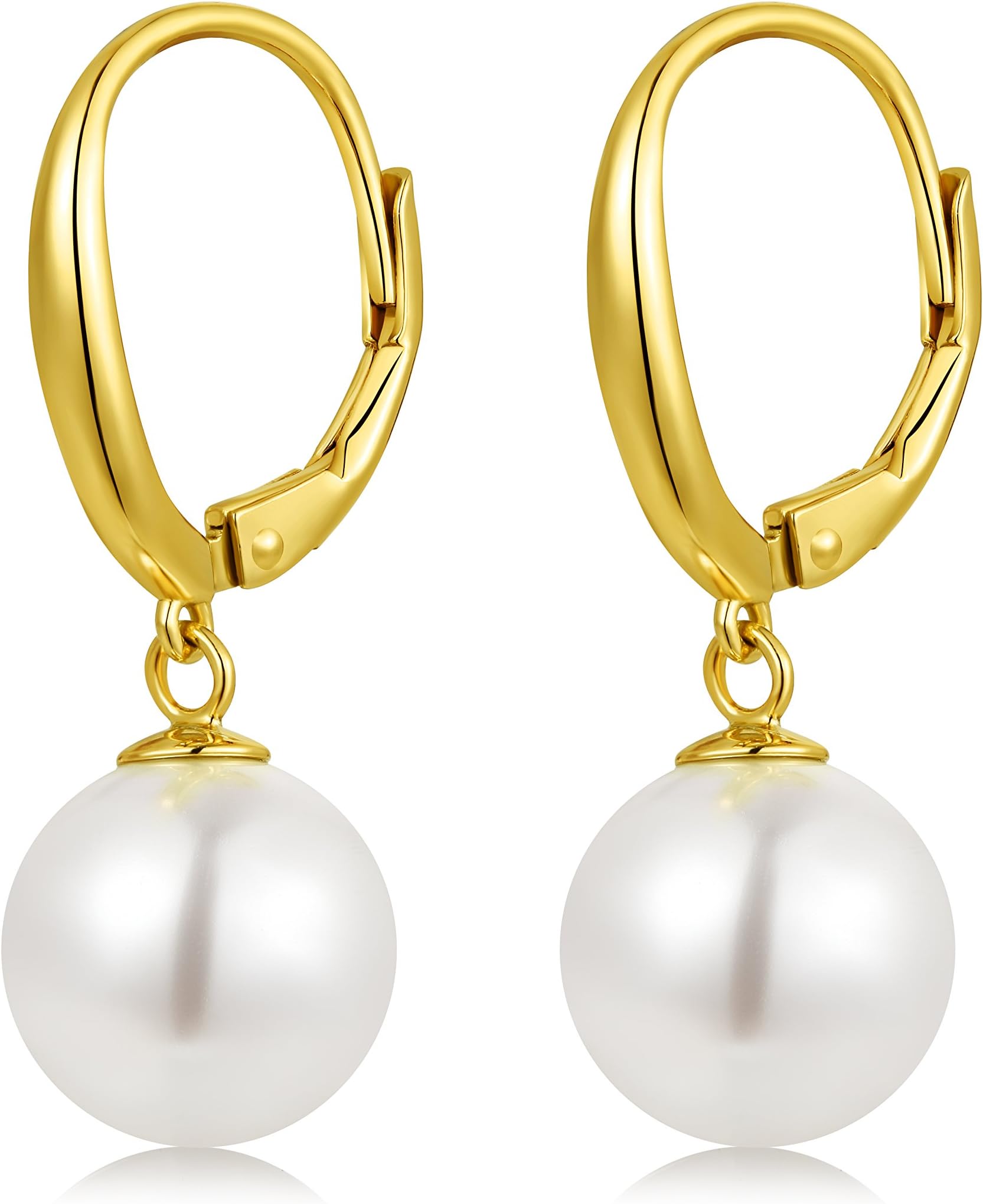 Pearl Earrings from Austria 925 Sterling Silver Fine Jewellery Silver/Gold Rose/Gold Colors