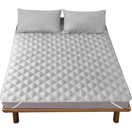 Amazon Auv ベッドパッド 敷きパッド 吸汗速乾 肌に優しい 敷きふとんカバー オールシーズン使えます ズレ防止ゴムバンド付き マットレスパッド 洗い替え速乾タイプ シングル 100x0cm グレー ボックスシーツ オンライン通販