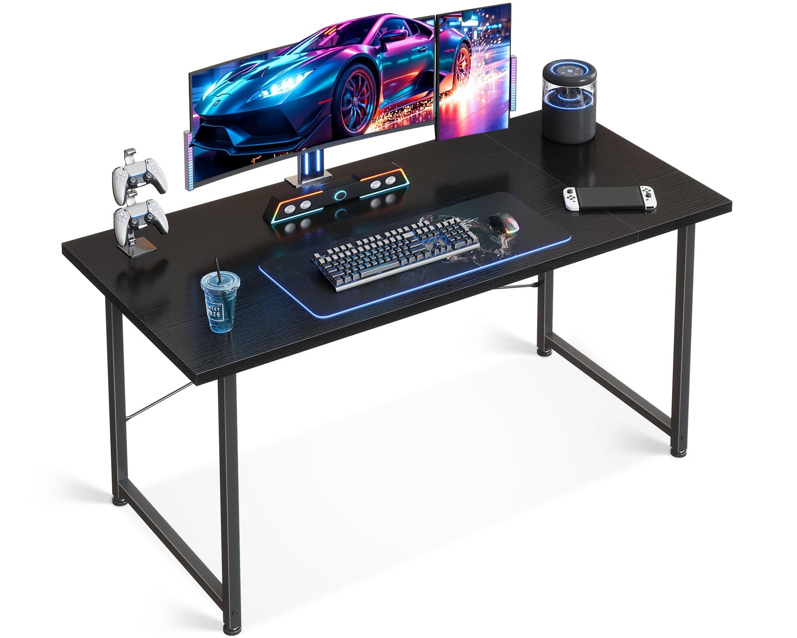 Amazon | ODK パソコンデスクゲーミングデスク 机 pcデスク 幅120cm