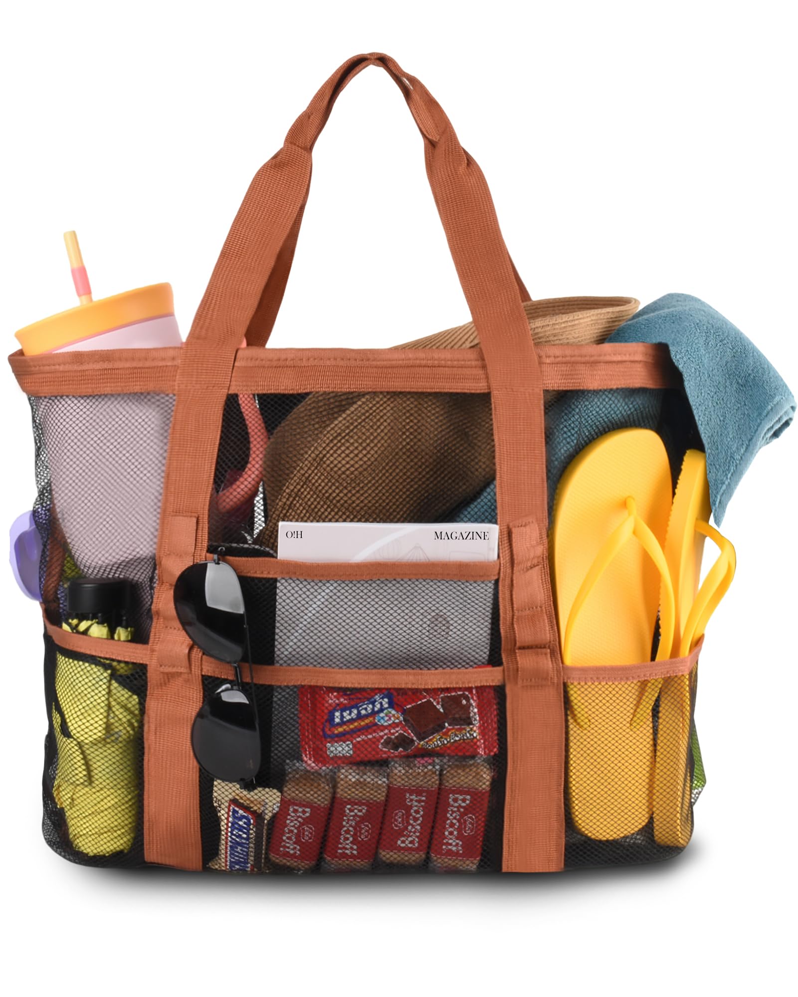Genteen 40L Mesh Beach Bag - travel totes | Mubboo
