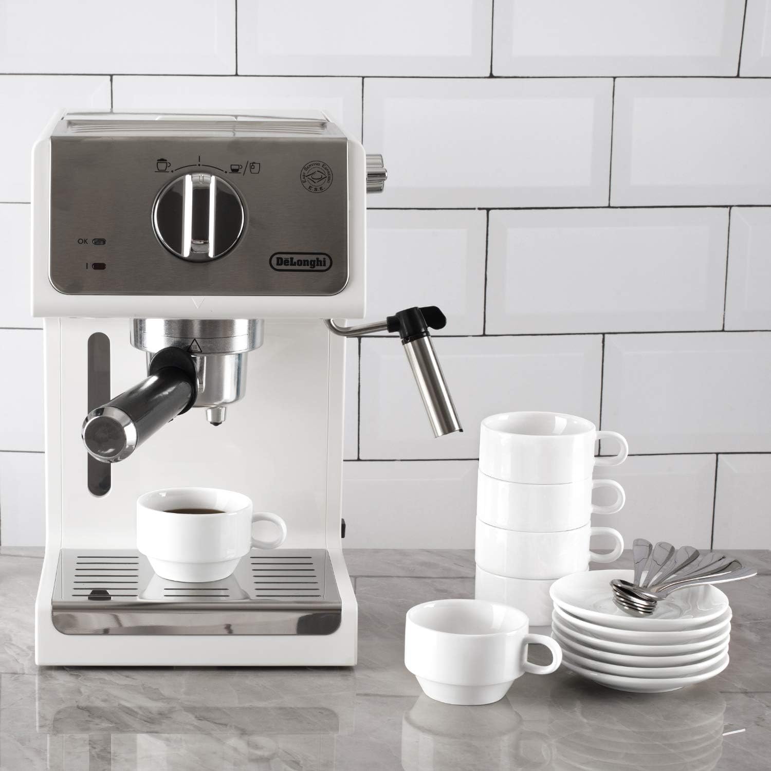 Hоlіdау Dеаlѕ 🛒 Porcelain Espresso Cups with Saucers and Spoons Set of 6, DeeCoo 2.5 oz Coffee Cup and Saucer Set, Stackable Espresso Mugs, Small Demitasse Cup with Handle, Tiny Coffee Mugs Set 🔥 Crаzу Dеаlѕ Porcelain Espresso Cups with Saucers and Spoons Set of 6, DeeCoo 2.5 oz Coffee Cup and Saucer Set, Stackable Espresso Mugs, Small Demitasse Cup with Handle, Tiny Coffee Mugs Set