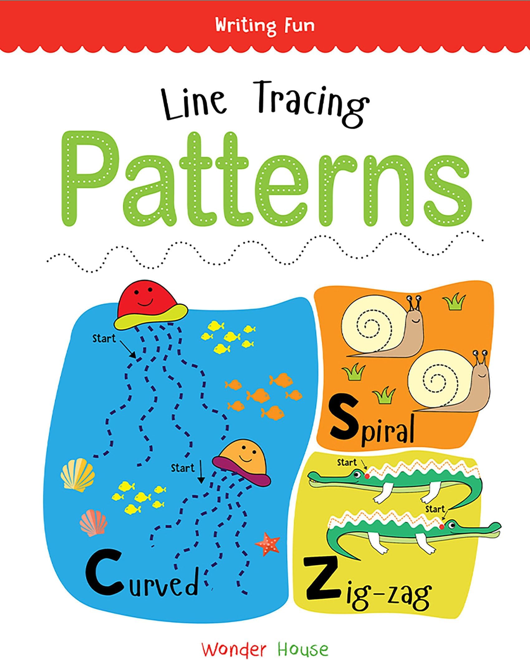 Line Tracing Patterns – Practice Drawing and Tracing Lines and Shapes: Pre-Writing Skills Workbook for Kids with Fun Patterns and Activities | Develop Fine Motor Control and Hand-Eye Coordination | Ages 3–5 Years (Writing Fun Series) | Hours of Learning time