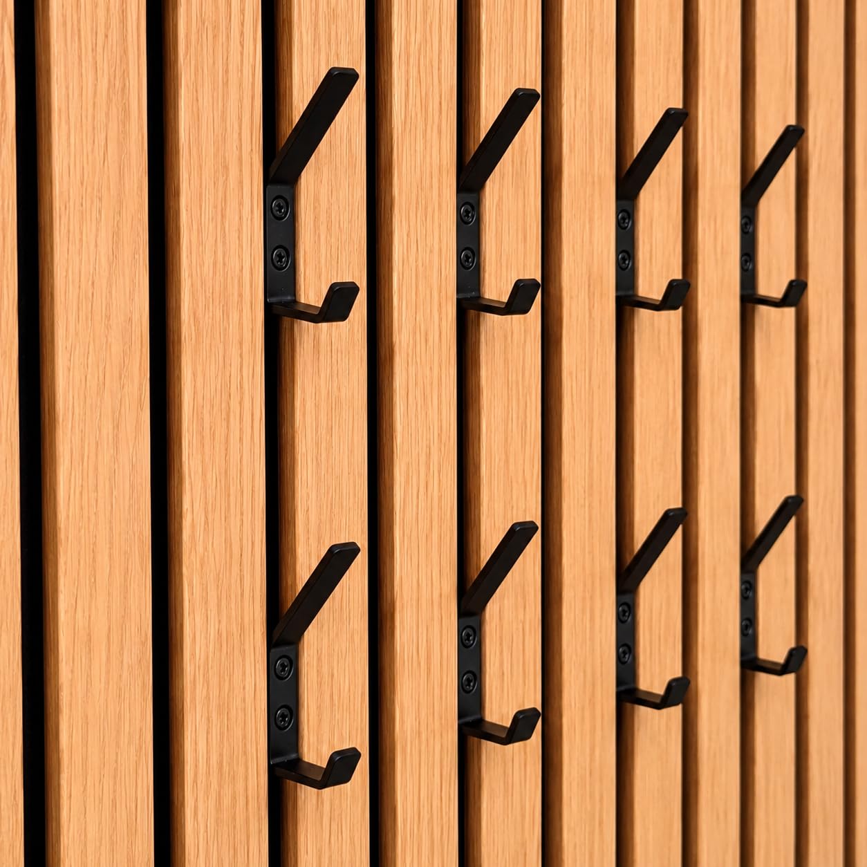 Vleugel® Double Coat Hook for Acoustic Wall Panels – Akupanel – Acoustic Panels – Acoustic Panel – Acoustic Wall – Coat Hook – No Drilling – 8 Pieces – Metal