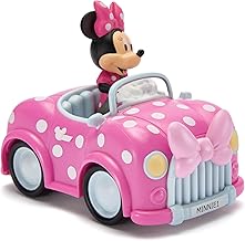Disney Store Official macchinina di Minnie Mouse, 9 x 11 x 20 cm, macchinina Giocattolo Rosa a retrocarica, 3+