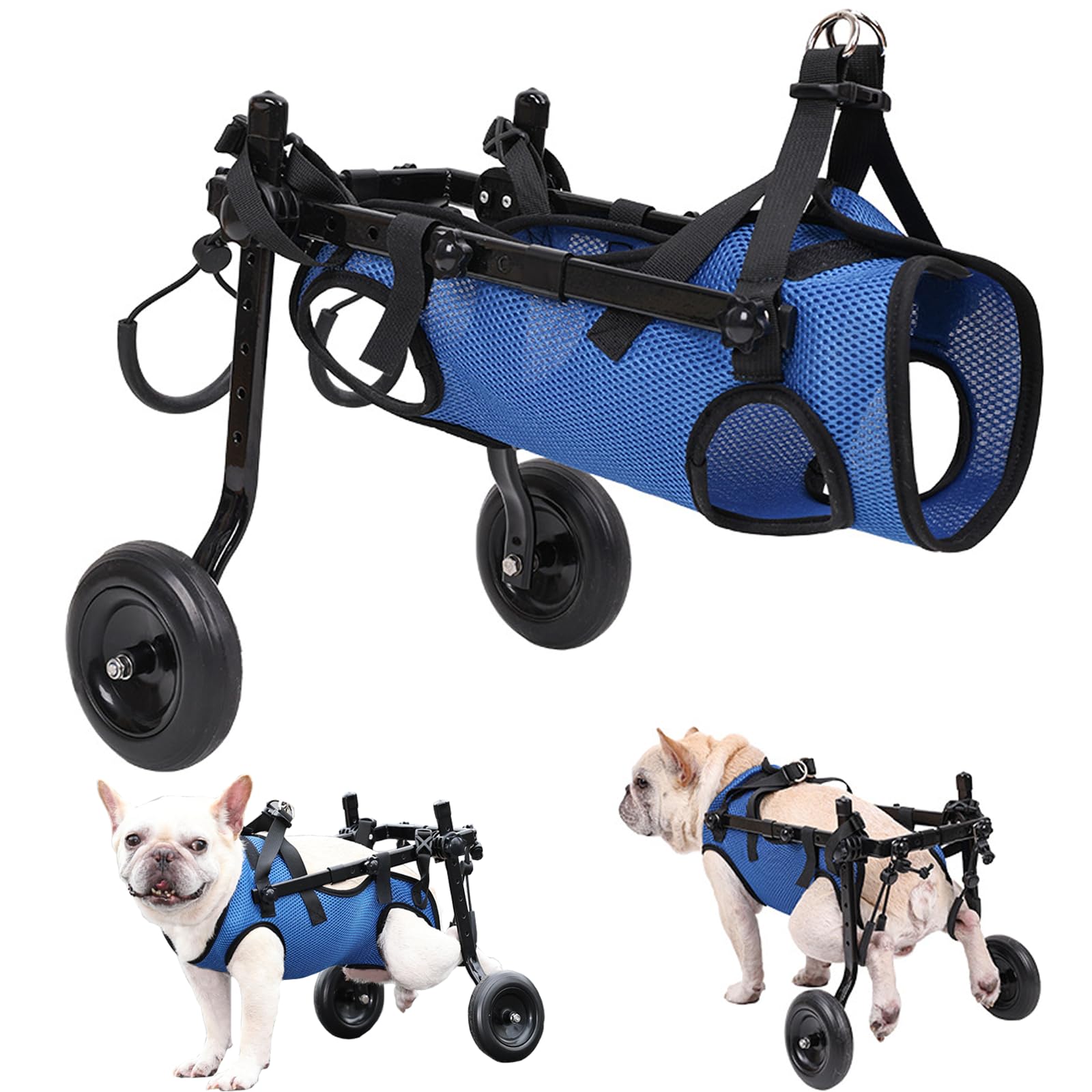 Fauteuil roulant pour petit chien handicapé réglable