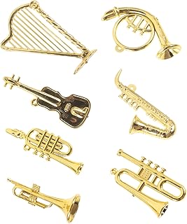 Didiseaon 7 Peças De Decoração De Natal Mini Instrumentos Instrumentos De Instrumentos Em Miniatura De Natal Modelos Em Miniatura Miniaturas De Natal Acessórios De Natal Miniaturas Para