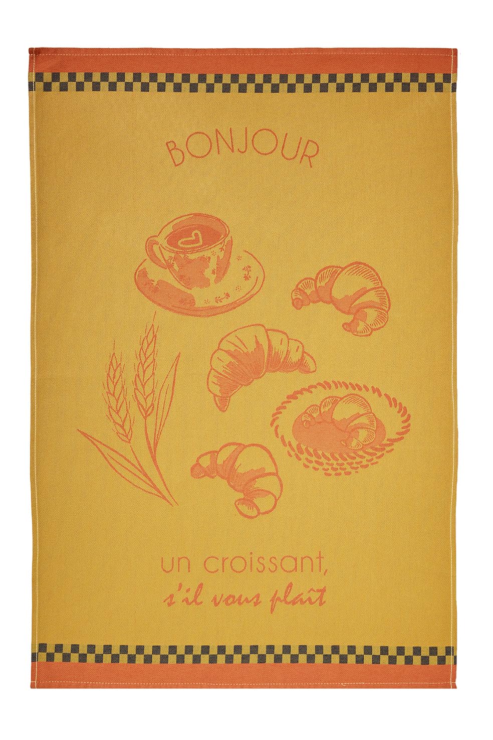 Coucke Torchon de cuisine Croissant 100% coton 50,8 x 76,2 cm