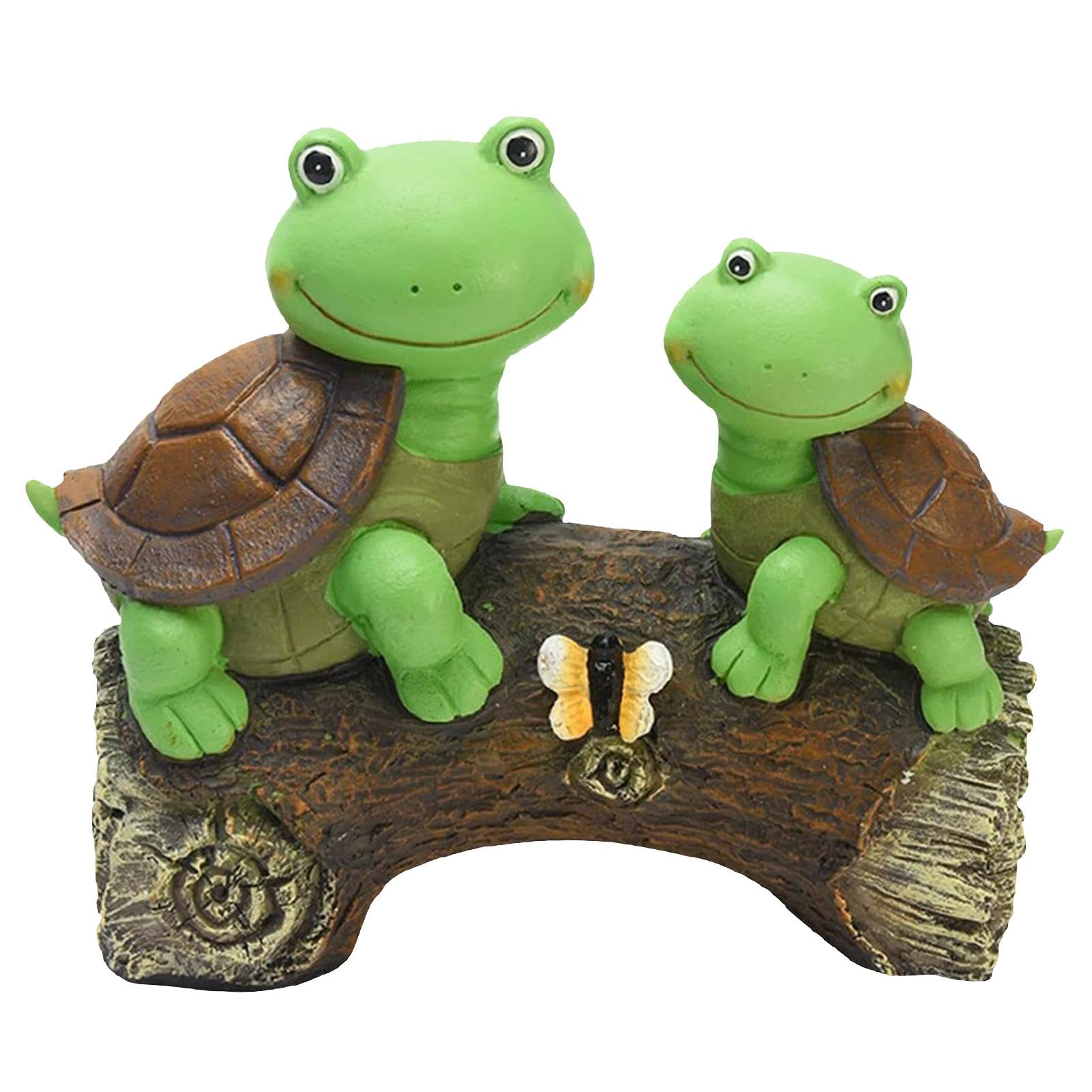 Statue de tortue de jardin et grenouille pour décoration de balcon extérieur