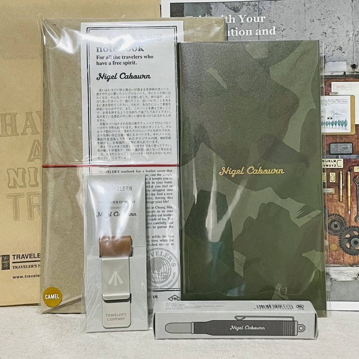 Amazon.co.jp: トラベラーズノート Nigel Cabourn ナイジェルケーボン  