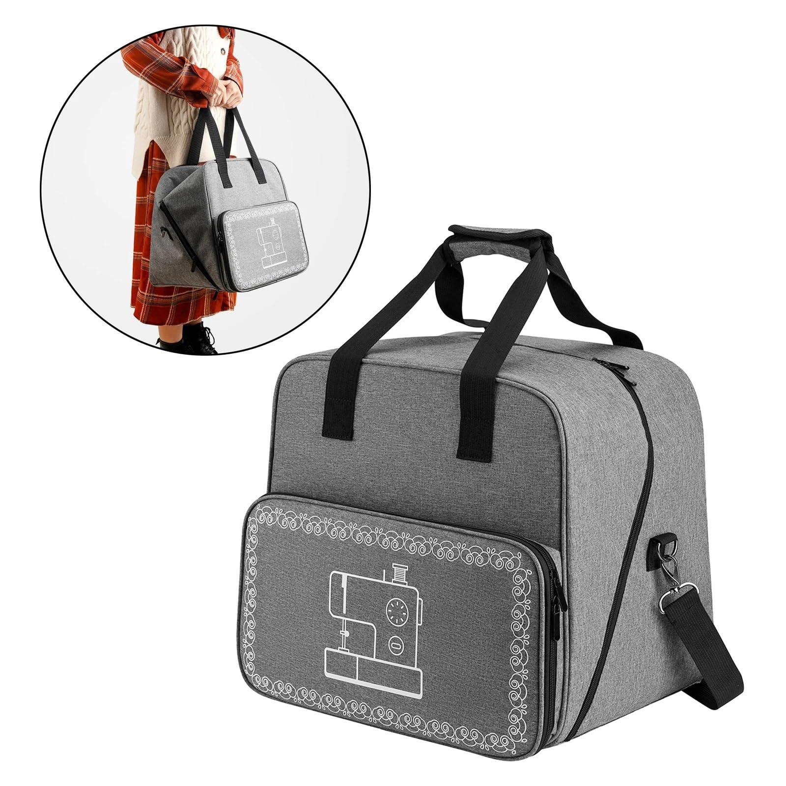 Bolsa para Máquina De Coser Bolsa for máquina de Coser Universal Overlock Bolsa Mano Almacenamiento Viaje Funda Transporte portátil