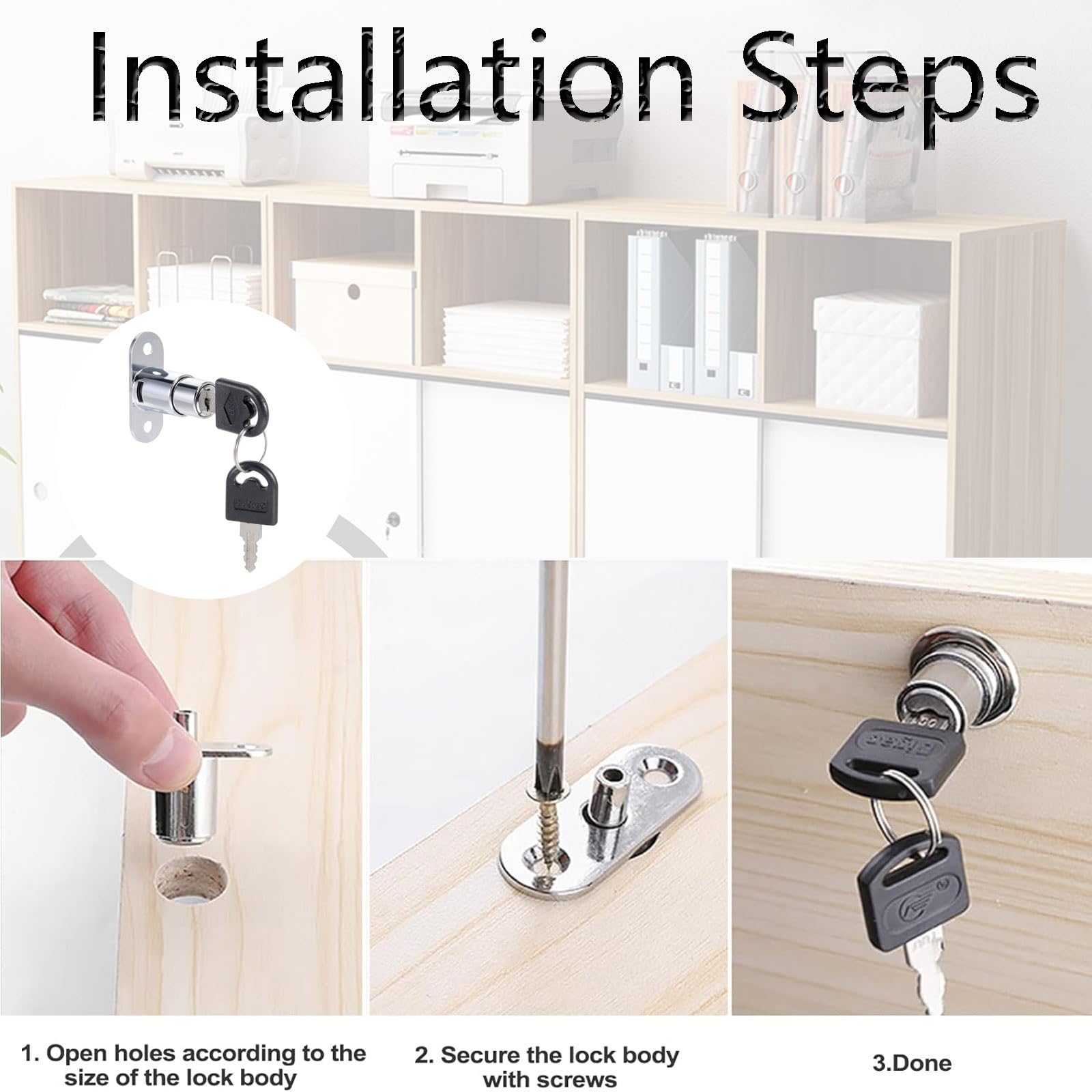 SOURCING MAP Air Cylindre Tige Chape Extrémité 33mm Longueur M6 X 1 Femelle Filetage Y