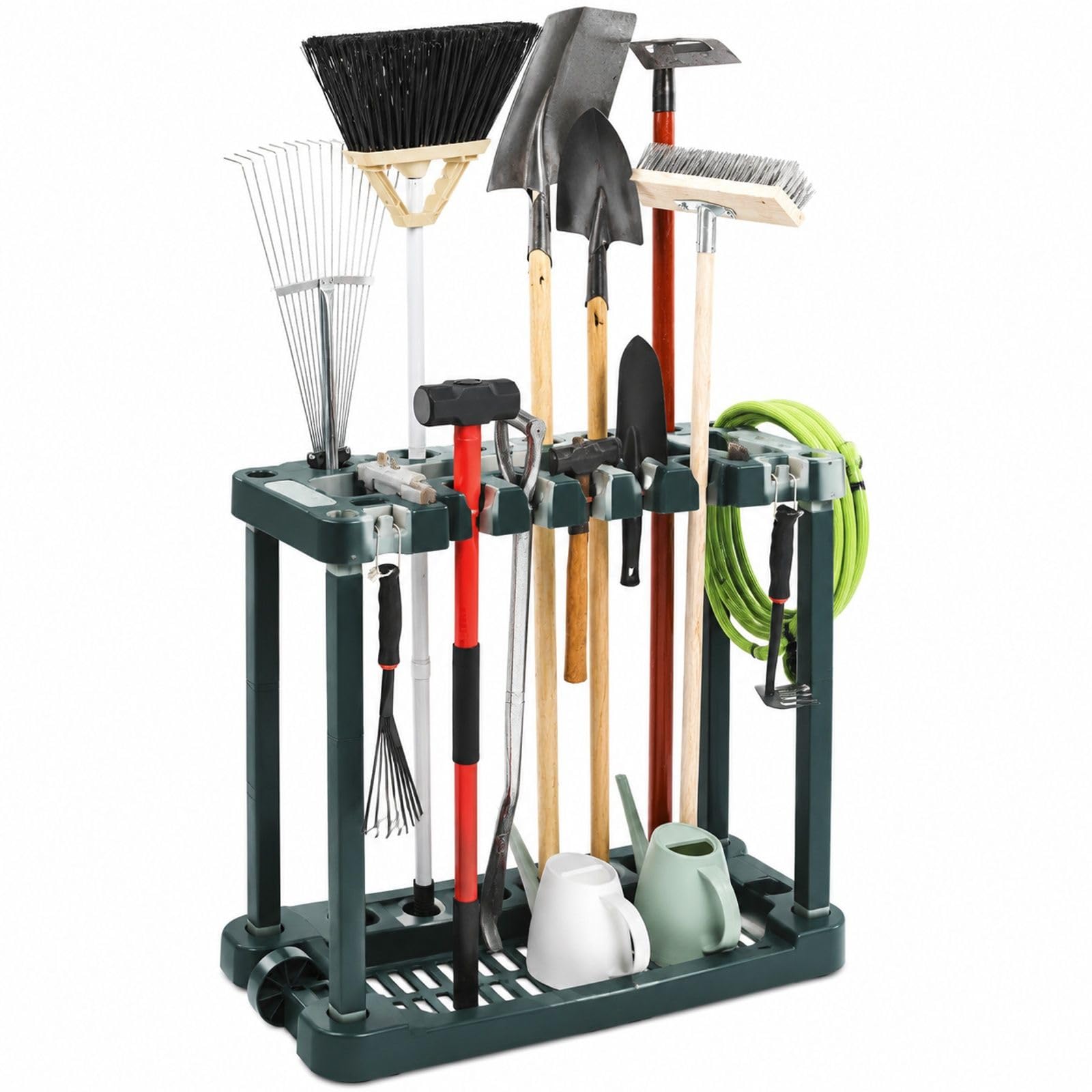 Support Range Outils de Jardin en PP, 10 emplacements, pour Garage et Jardin