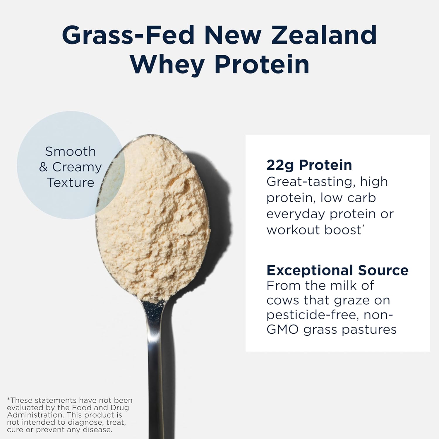 Designs for Health WheyCool - Grass Fed Whey Protein Powder Supplement with 22g Protein, May Support Athletes, Muscles + Energy - Non-GMO + Gluten-Free, Unflavored + Unsweetened (30 Servings / 900g)