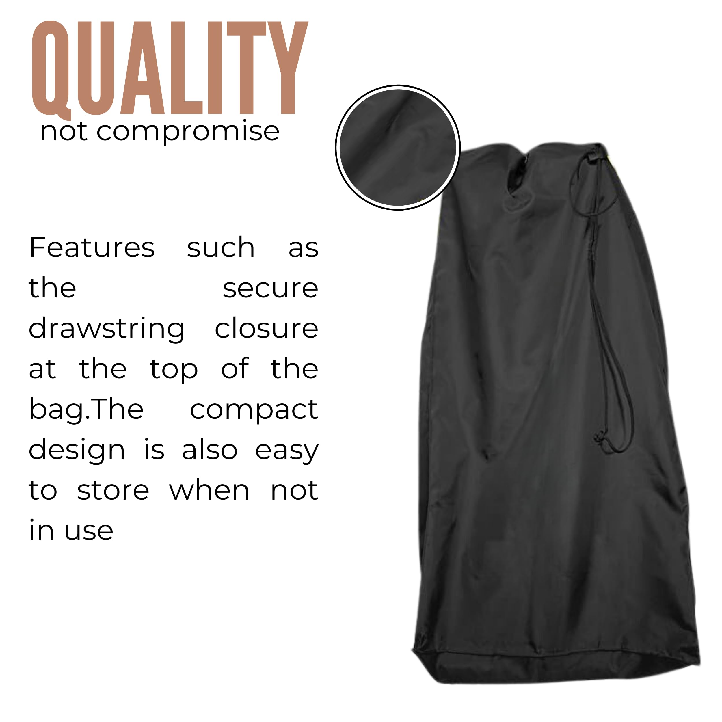 Phillin Baby Stroller Dust Cover - Weather Resistant and Stylish Protection for Your Child’s Stroller | Waterproof Rain Travel Bag Stroller's - Large Size - Image 6 thumbnail