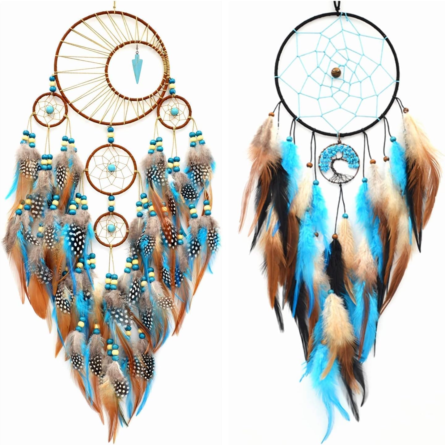 Urdeoms Turquoise Dream Catcher NO.33 and Dream Catcher NO.34 Bundle