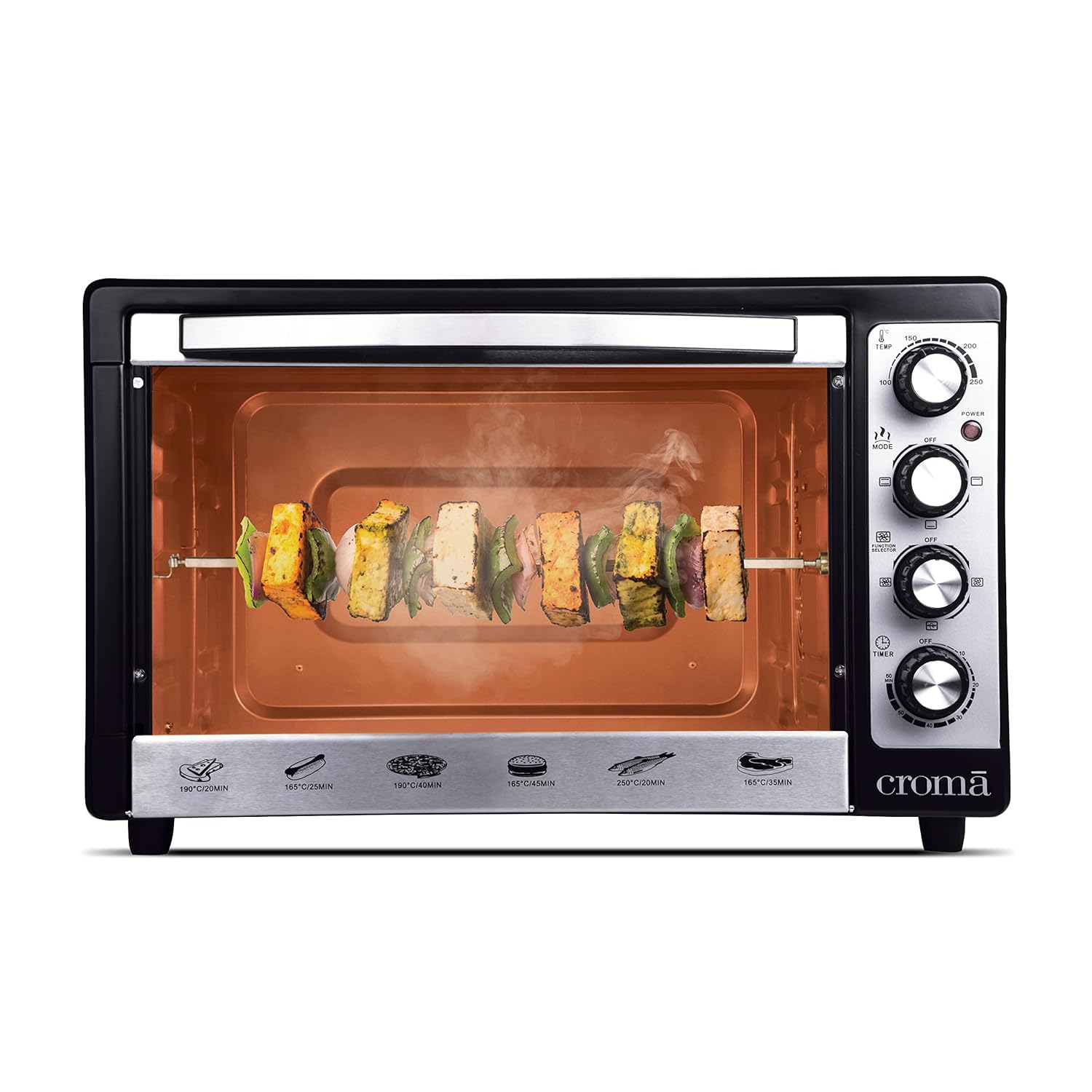 Croma Oven Toaster Grill 48L OTG with Convection mode, Temperature