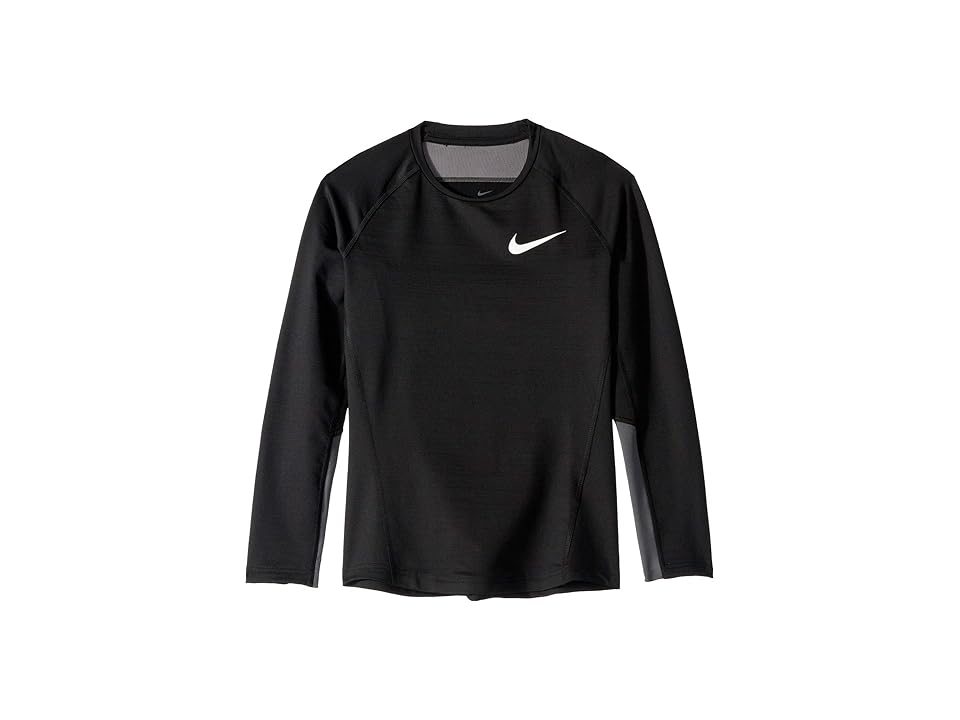 

Nike Kids Pro Warm Long Sleeve Crew (Little Kids/Big Kids) (Black/Dark Grey/White) Boy's Clothing