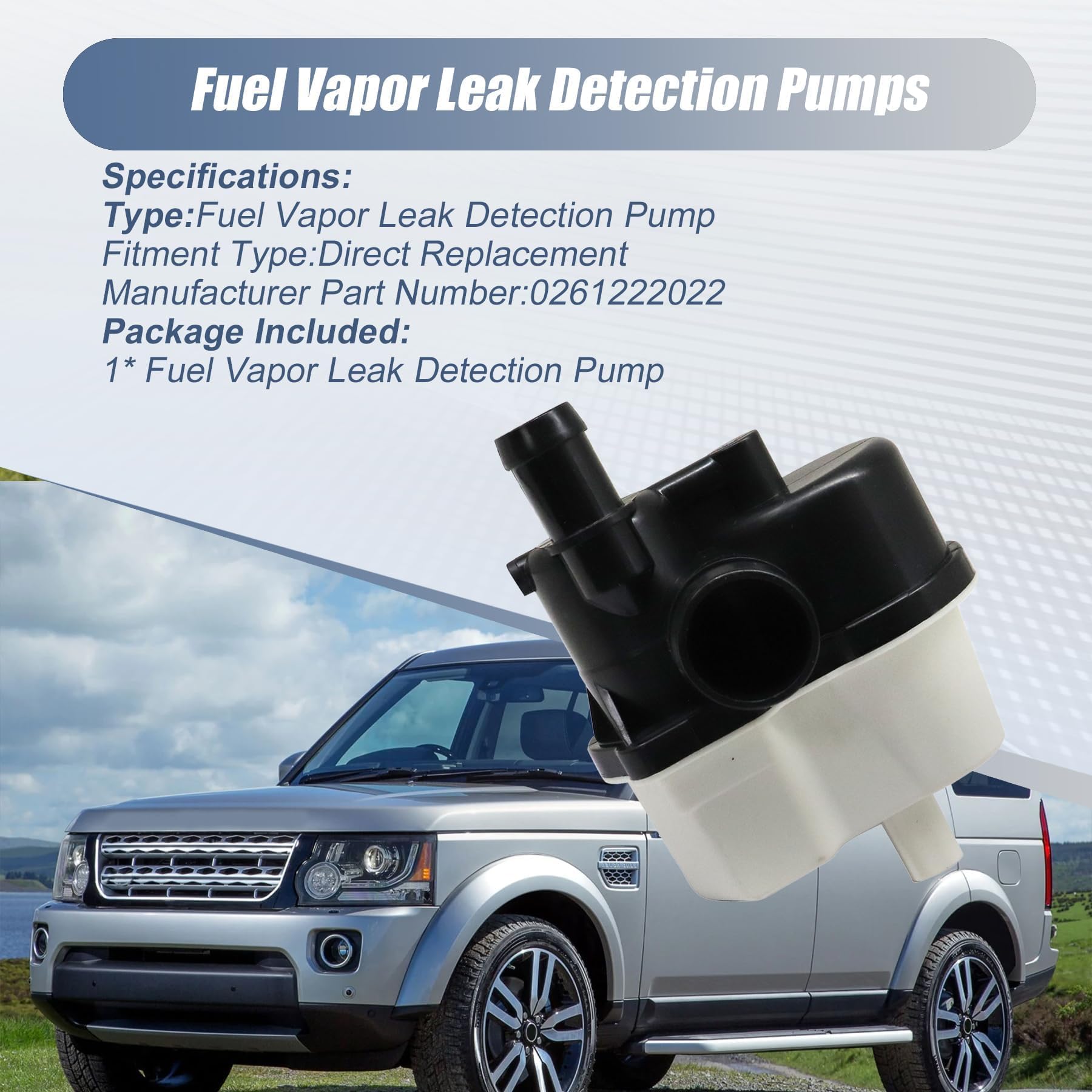 Fuel Vapor Leak Detection Pumps Evaporative Discharge Fit For Land Rover LR2 LR3 LR4 Range Rover Sport Evoque Velar Jaguar E-Pace F-Type XE XFR XJ Volvo C30 C70 S40 S80 V50 V70 ?XC70 0261222022 ? ?