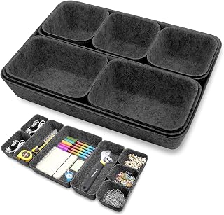 Pack of 8 Felt Drawer Organiser