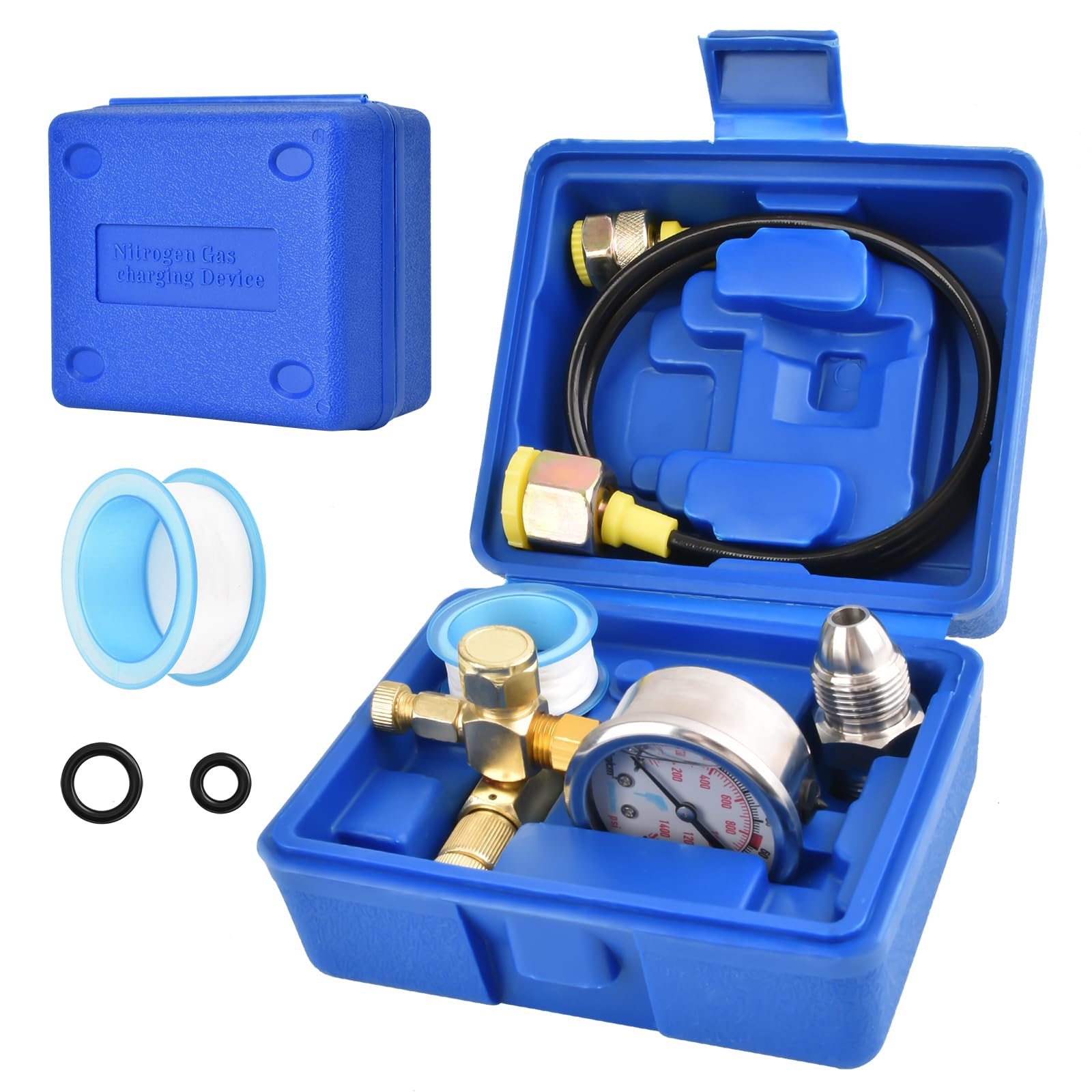 GRYVOZE Hydraulic Breaker Hammer Nitrogen Gas Charging kit, Nitrogen Gas Pressure Test Tools, Hydraulic Hammer Breaker