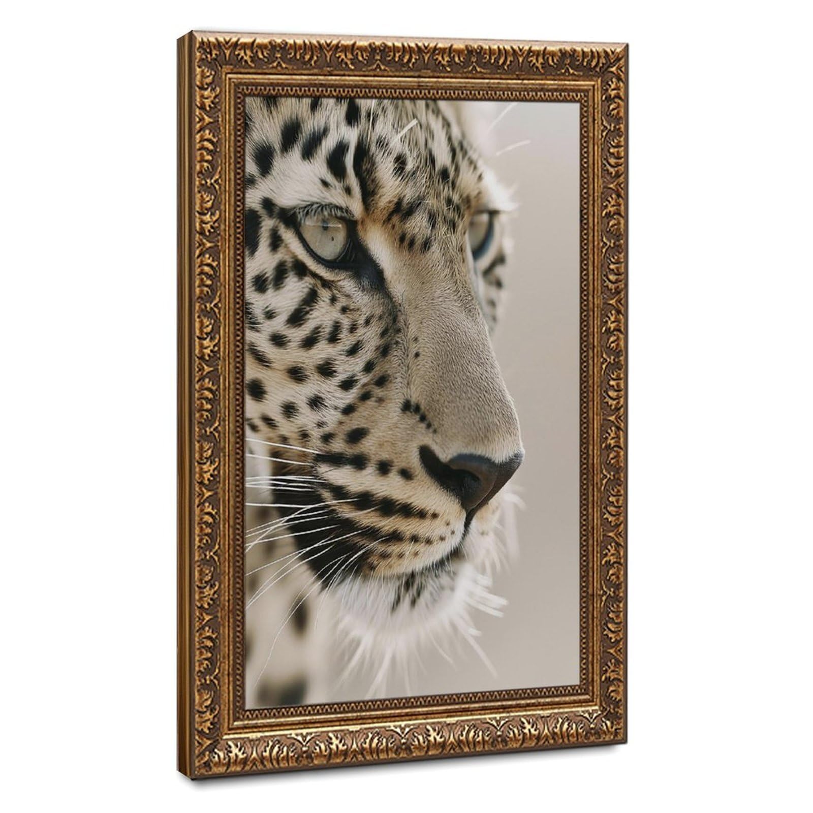Bareronor Leopard Portrait Canvas Poster Bedroom Decor Landscape Office Room Decor Gift 12" L X 18" W
