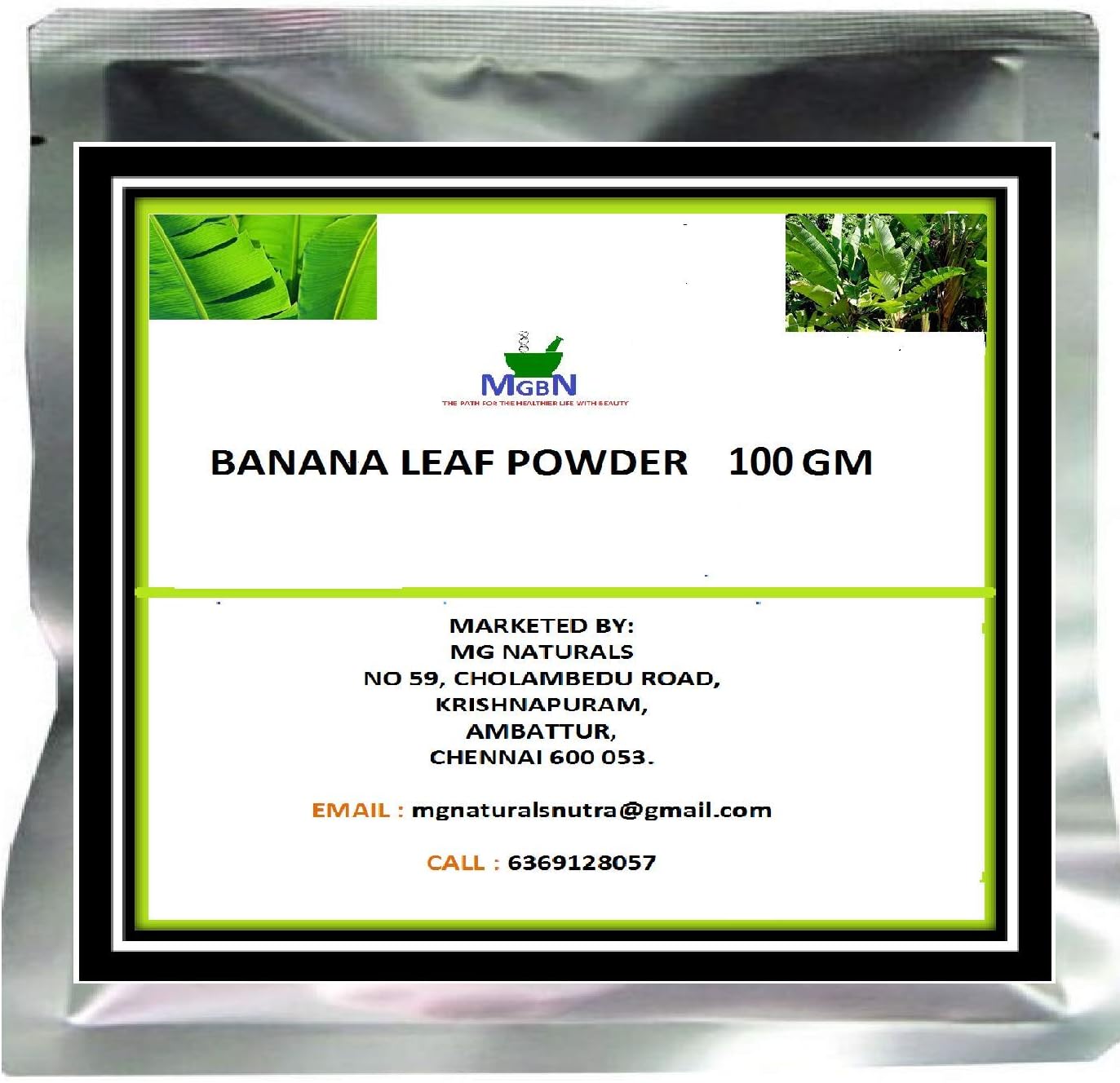 BANANA LEAVES POWDER 100 GM