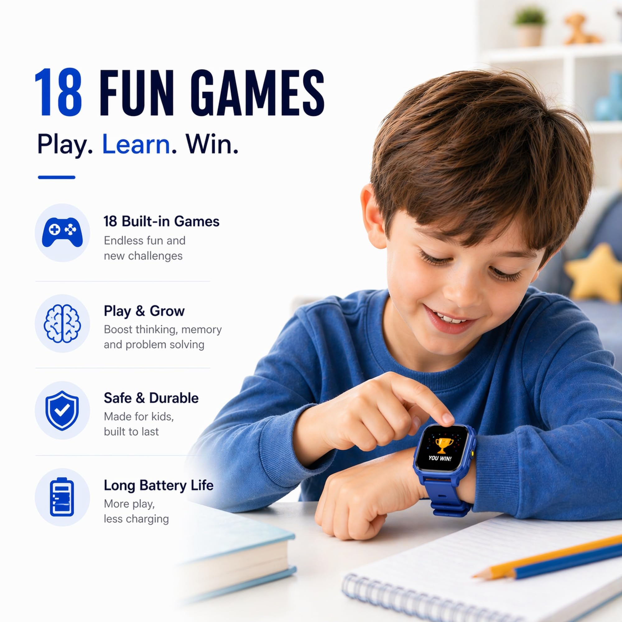 4G Reloj Inteligente Niño con GPS y Llamadas