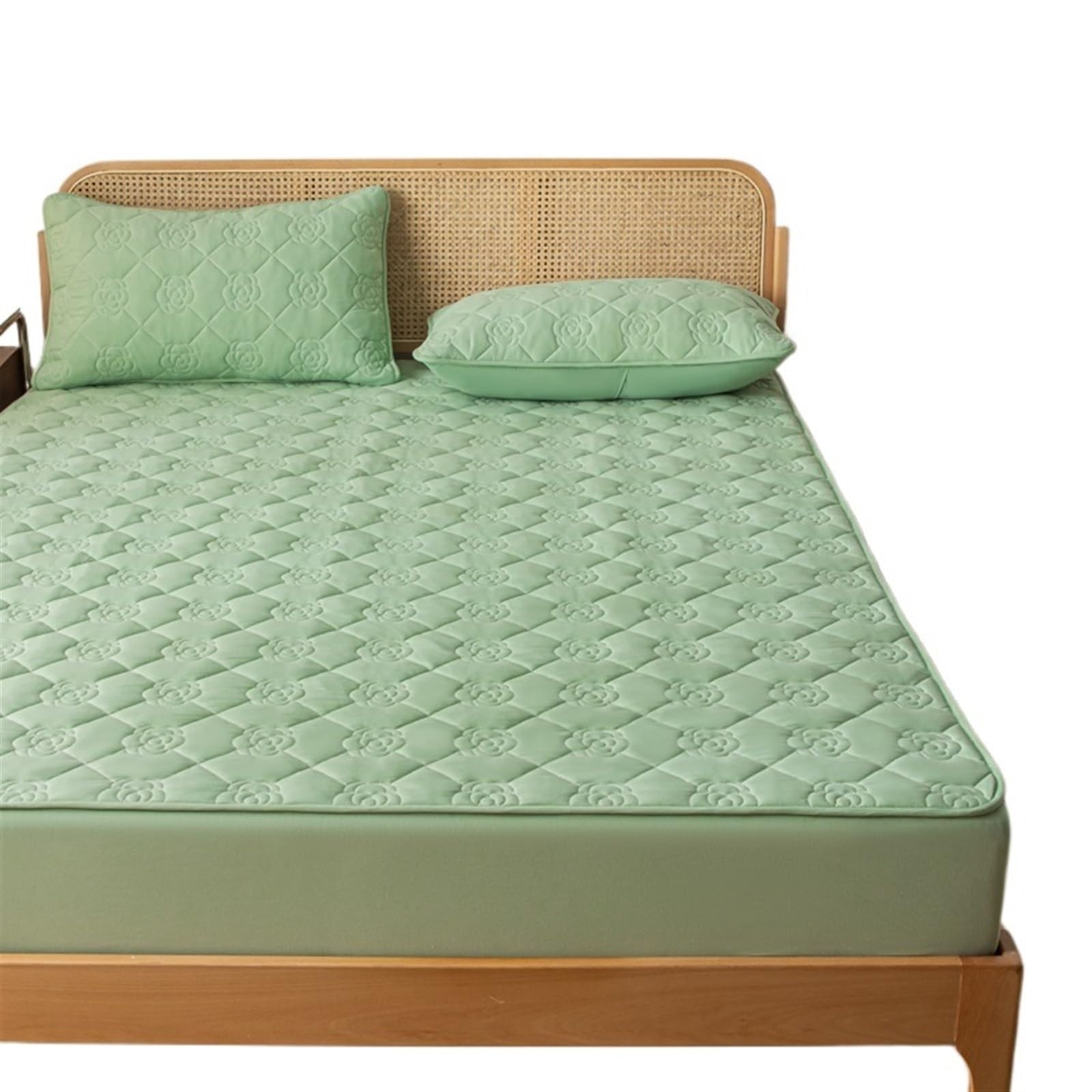 Waterproof Mattress Cover Waterproof Fitted Sheet Quilted Mattress Cover Protector For Twin Full Quuen King(Cuilv,Queen 152x203x30cm)