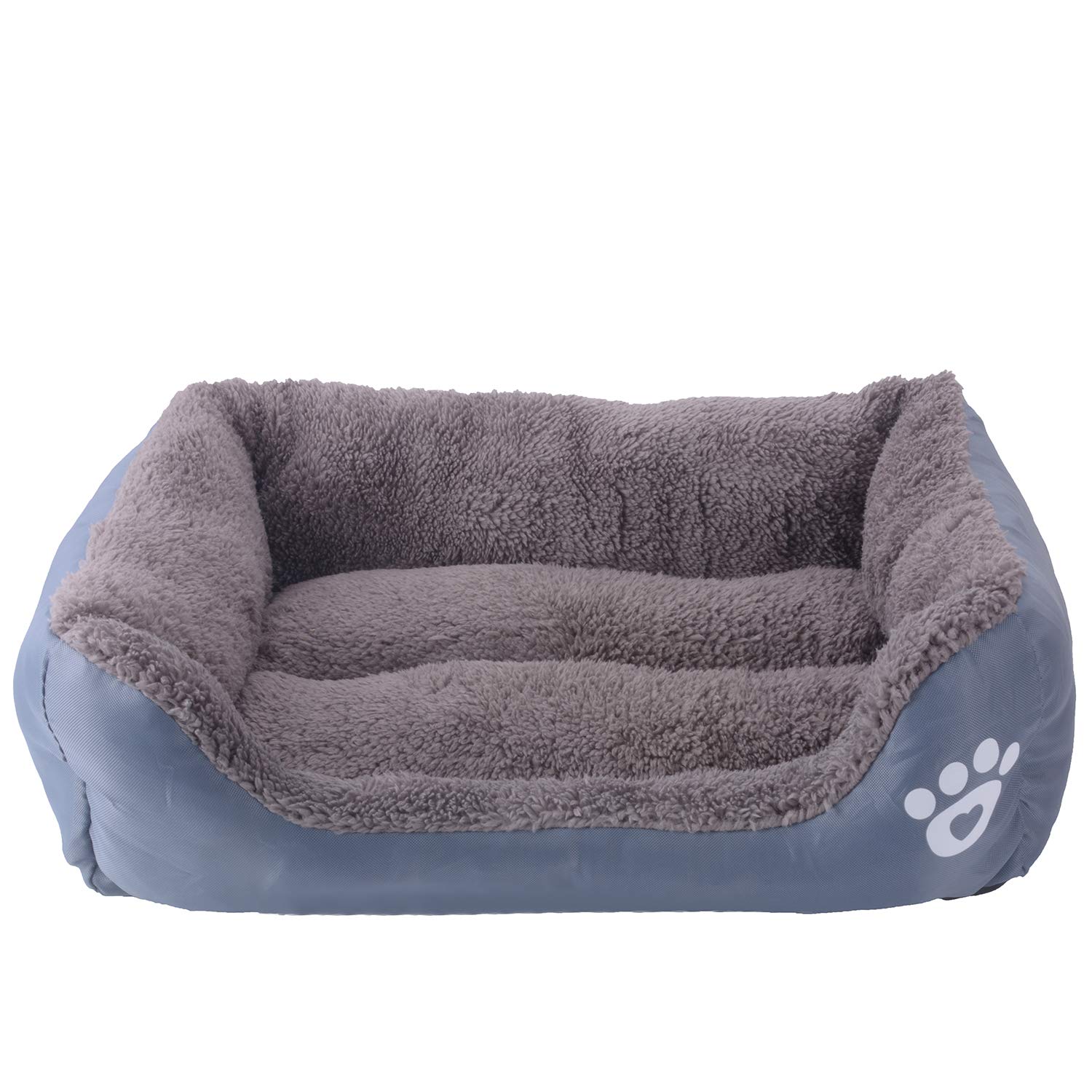 Haustier Katzenbett Kissen Weich Hundebett Warm Hundeschlafplatz Katzendecke Hundematratze Hundesofa Katzensofa (Grau)