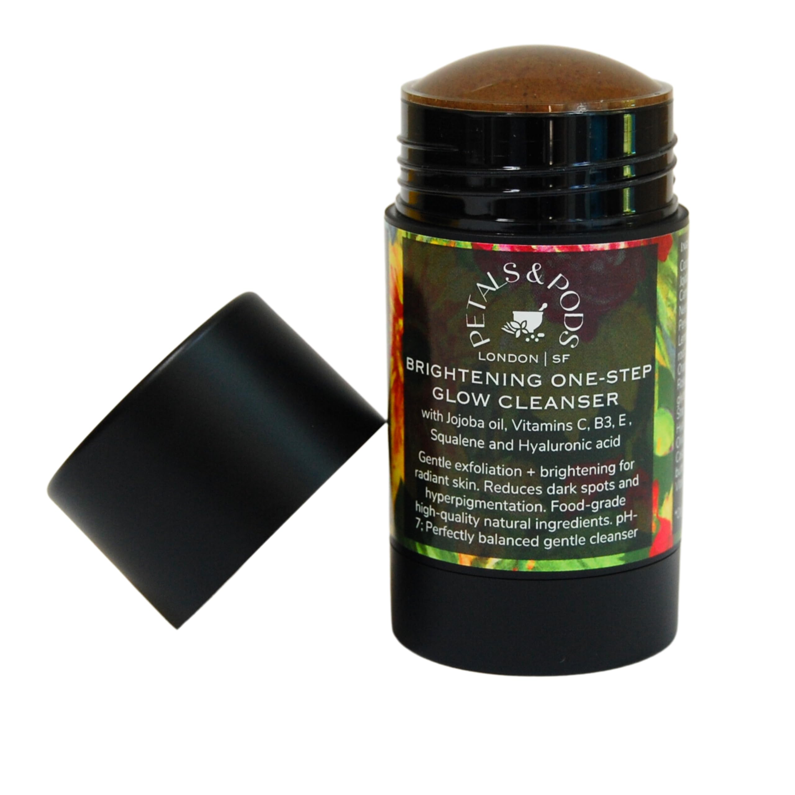 Premium Handmade Facial Cleanser & Exfoliator Stick – ancient Ayurvedic formula for acne, blemishes, enlarged pores, uneven skin tone - Brightening 1-Step Glow (Facial Cleanser Stick)