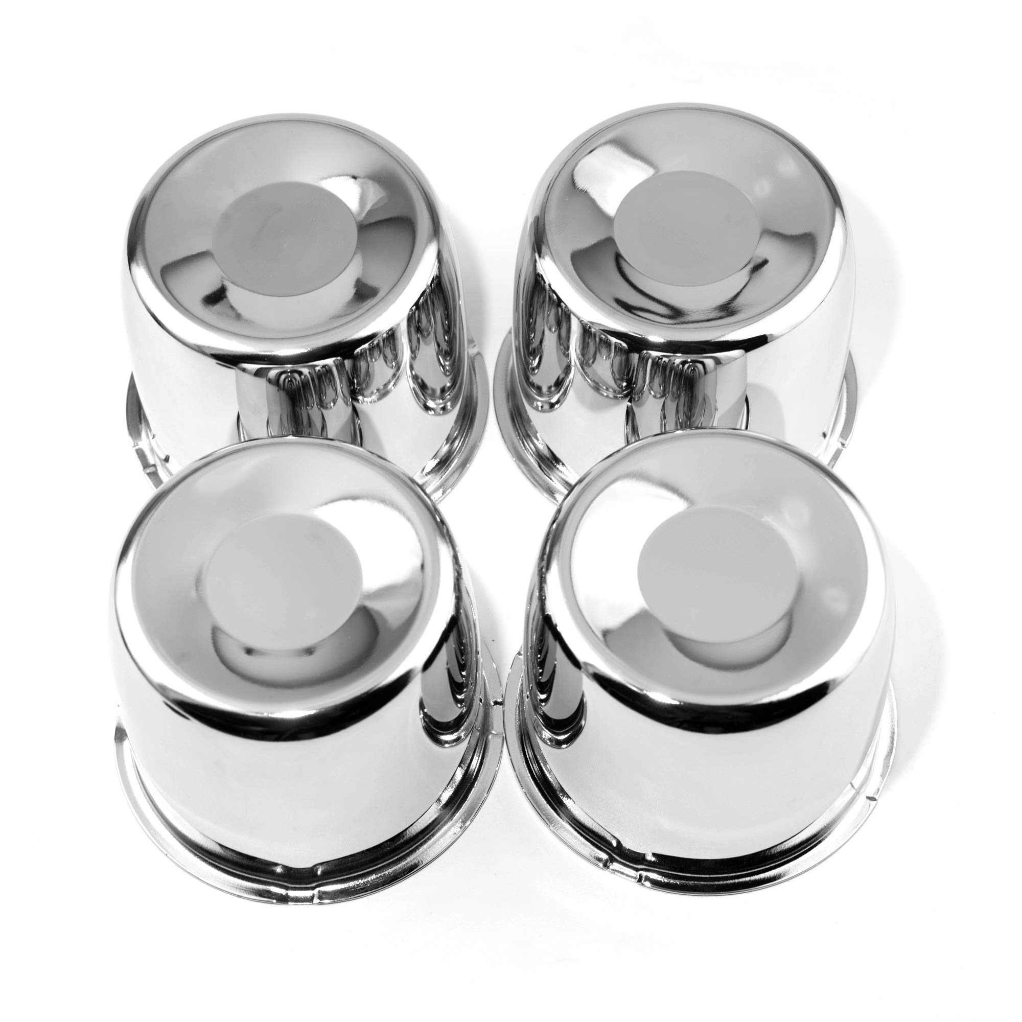 RTRHINOTUNING4PCS 4.41inch Push Through Center Caps for Trailers Trucks Wheel Rims