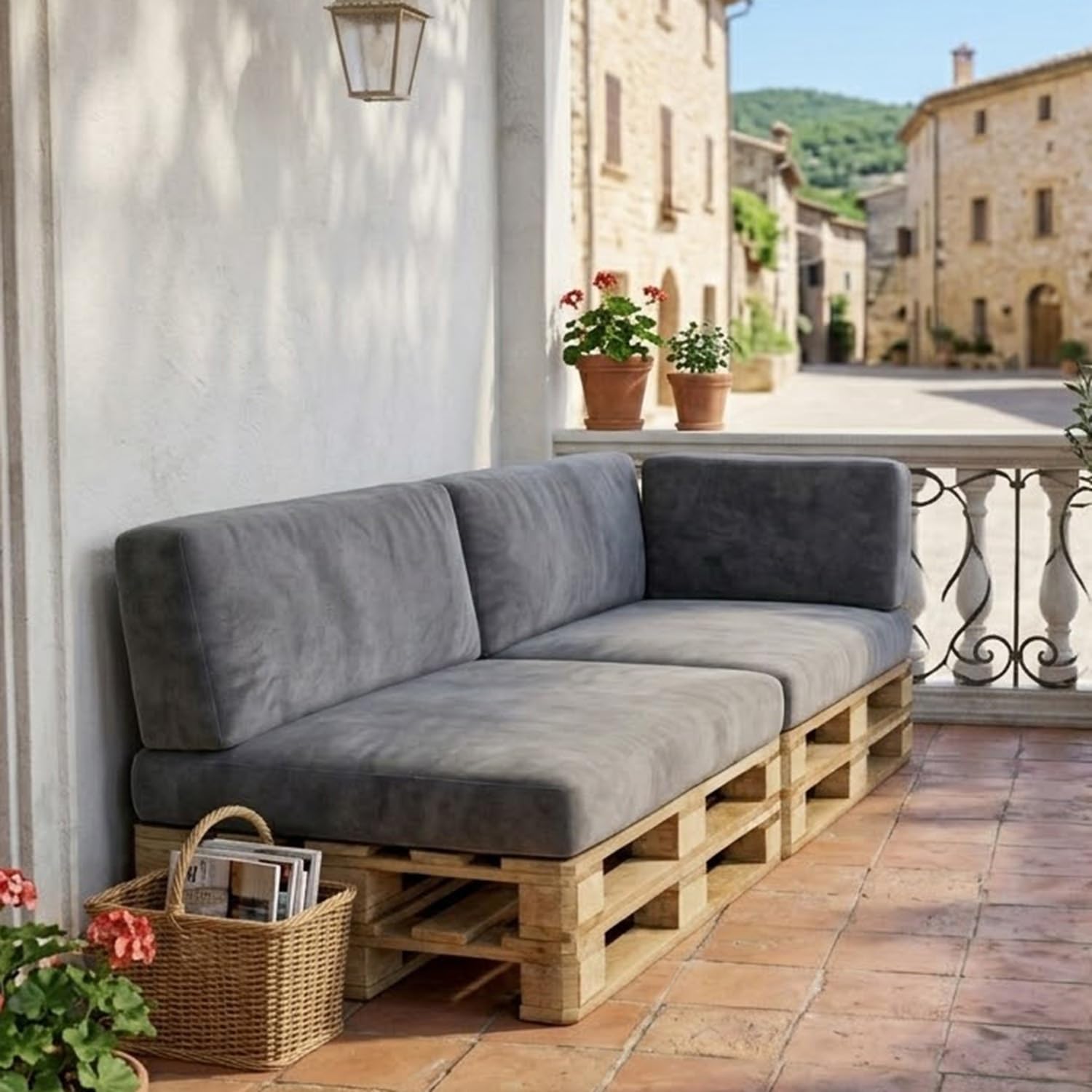 Samt Palettenkissen Bezug 120×80 60×40 120×60 120×40 Stretch Ersatzbezug Mit Verstellbaren Schnallen Für Europaletten Holzsofa Balkon Gartenmöbel Wunschgröße Maßanfertigung(Cyan Blue,Seat 60x80cm)