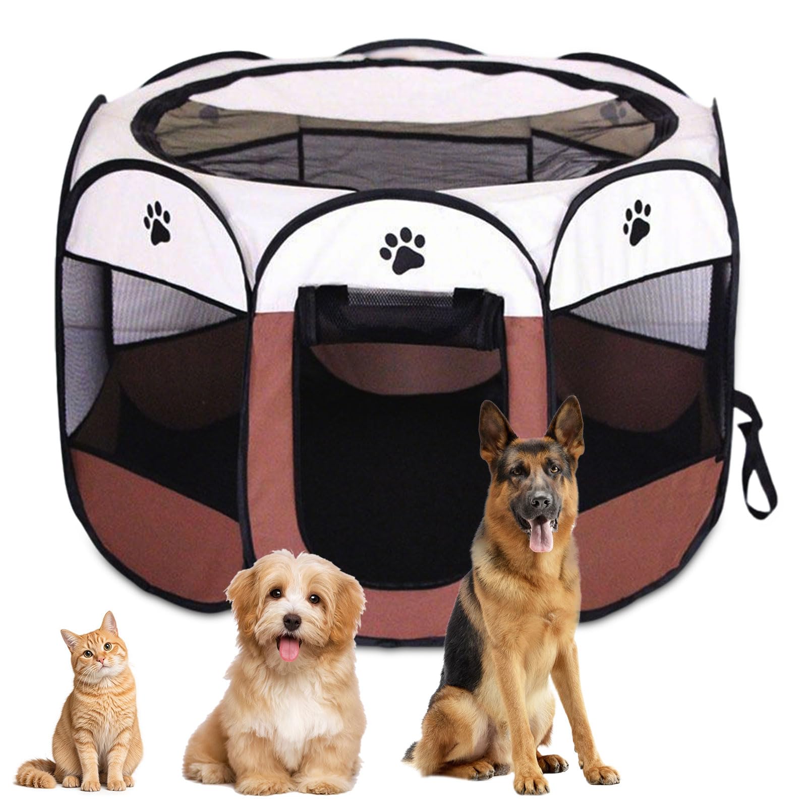 Scarico pieghevole per cuccioli, per cani e gatti, portatile, pieghevole, impermeabile, in tessuto Oxford, per cani, conigli