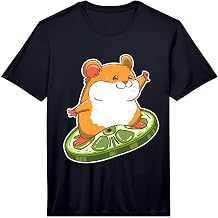 Men's Hamster Cucumber Cute Surfer Hammy Owner Pet Lover Performance T-Shirt
