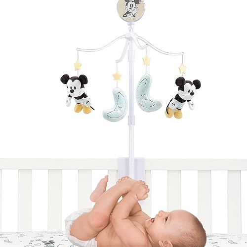 Miniatura 2 de Lambs & Ivy Disney Baby Moonlight Mickey Mouse - Chupete musical para cuna de bebé