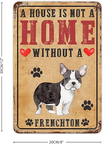 Vista 92 de Letrero de metal con texto en inglés «A House is Not A Home Without A Dogo Argentino» («A House is Not A Home Without A Dogo Argentino»)