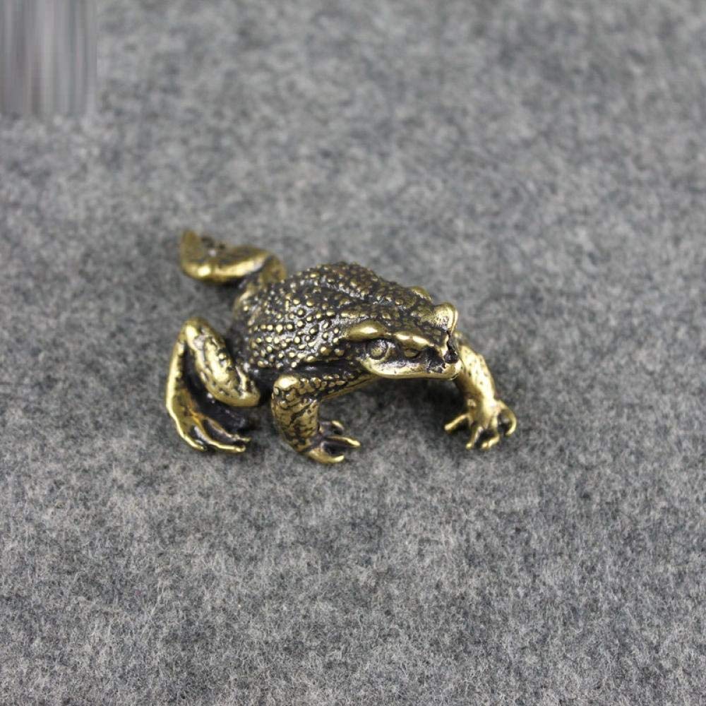 Toad cuivre lucky big ornement de thé pour jardin zen