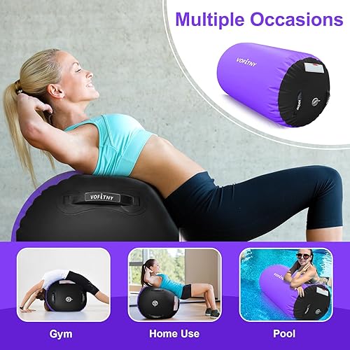 Miniatura 2 de VOFiTNY Gimnasia Equipo de Tumbling Air Barrel Inflable Octágono Vaso Roller Back Bend Trainer Chearleeding Mat Sin Bomba