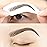 Bliss and Beyond USA, 2 Sheets Waterproof Eyebrow Tattoo Stickers, Long Lasting, Natural Looking Fake Eyebrows for Alopecia, Chemo, Cancer Gift. Same Size (Dramatic Hollywood, Brown)