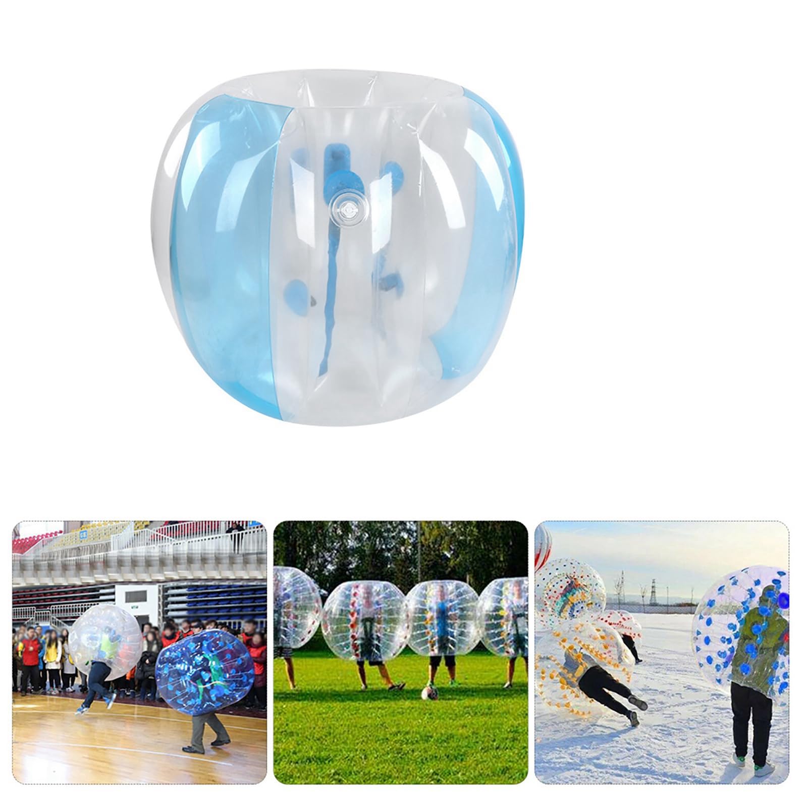 Aufblasbares Blasenspielzeug für Erwachsene, Rot/Blau Transparent, Spielzubehör für Grab The Bull