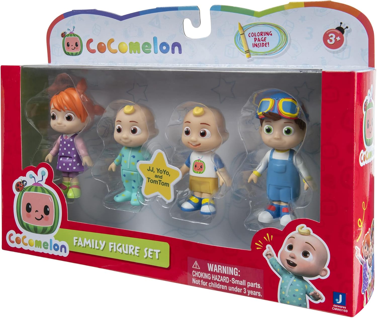 CoComelon CMW0169 Family Set of 4 Figures, Official Movable Figures, Toys from 3 Years