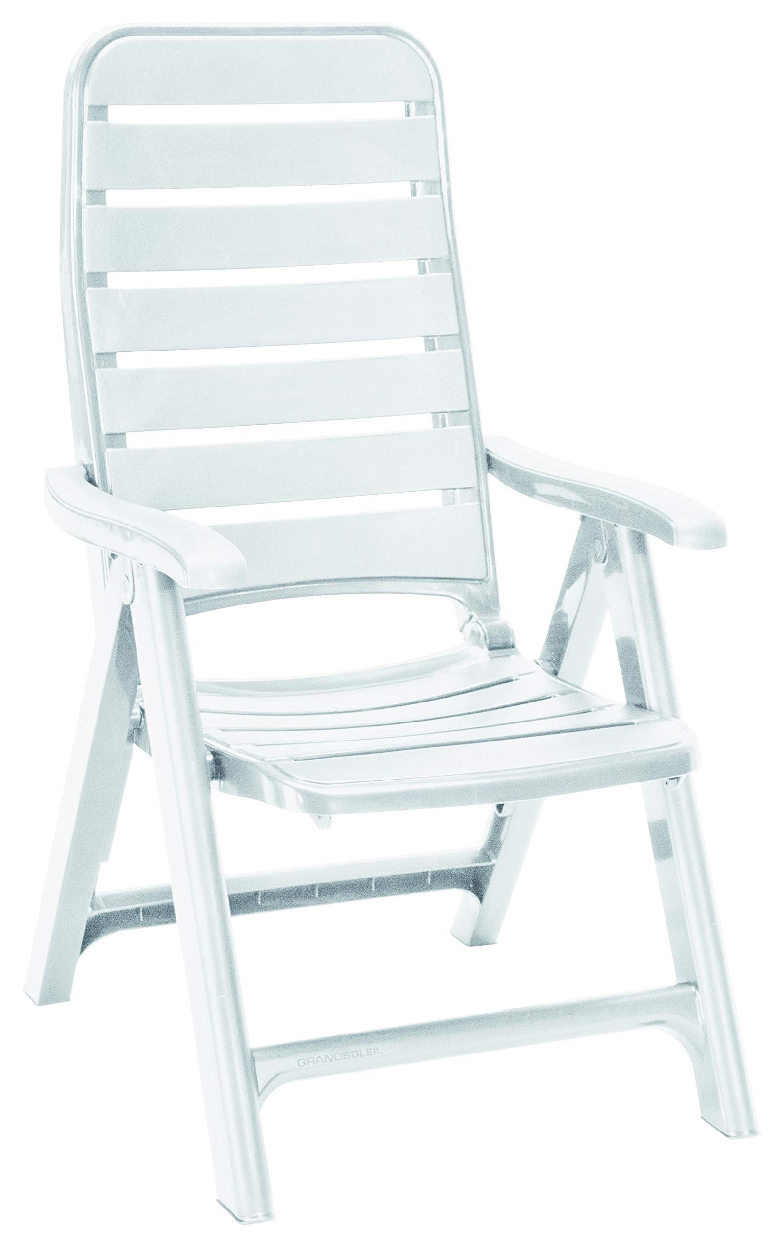 Grandsoleil GRAND SOLEIL Green Boheme Greenpol Poltrona 5 Posizioni, 66,5 X 63 X 111,5 Cm Bianco