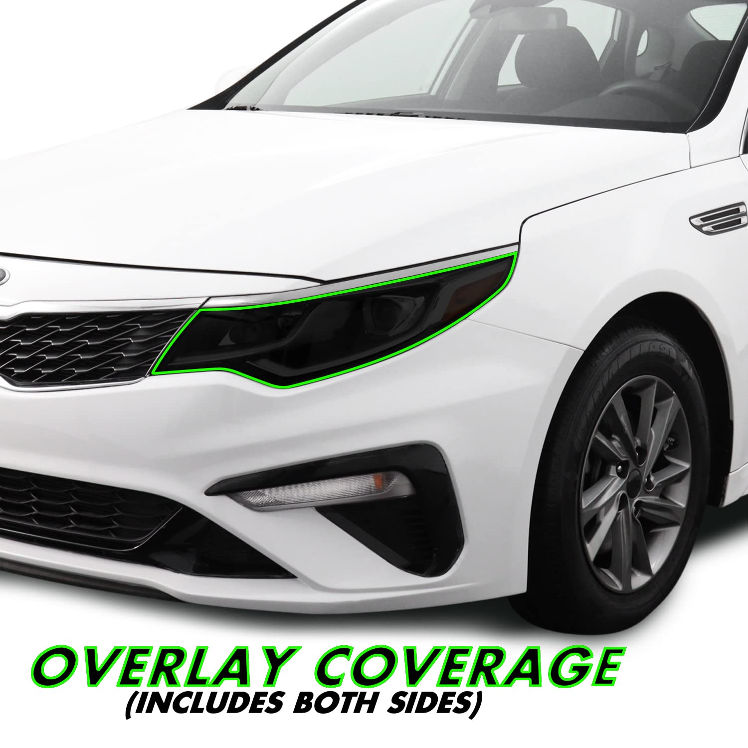 Smoked Taillight & Reflector Covers For 2016-2018 Kia Optima – 6-Piece Vinyl Tint Kit