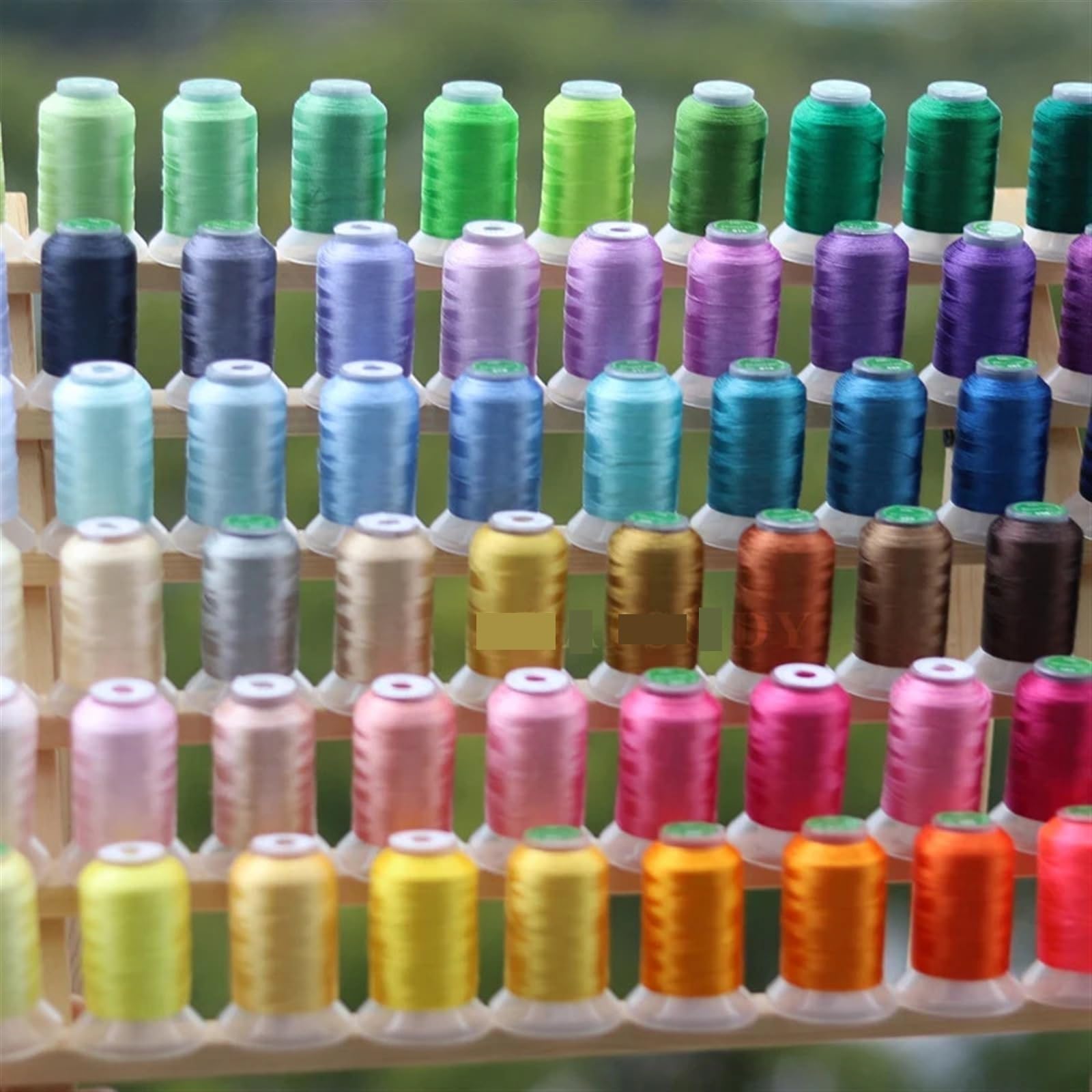 Stickgarn Polyester-Stickgarn, Nähgarn, Kreuzstichgarn, 60 Farben(21 Colors)
