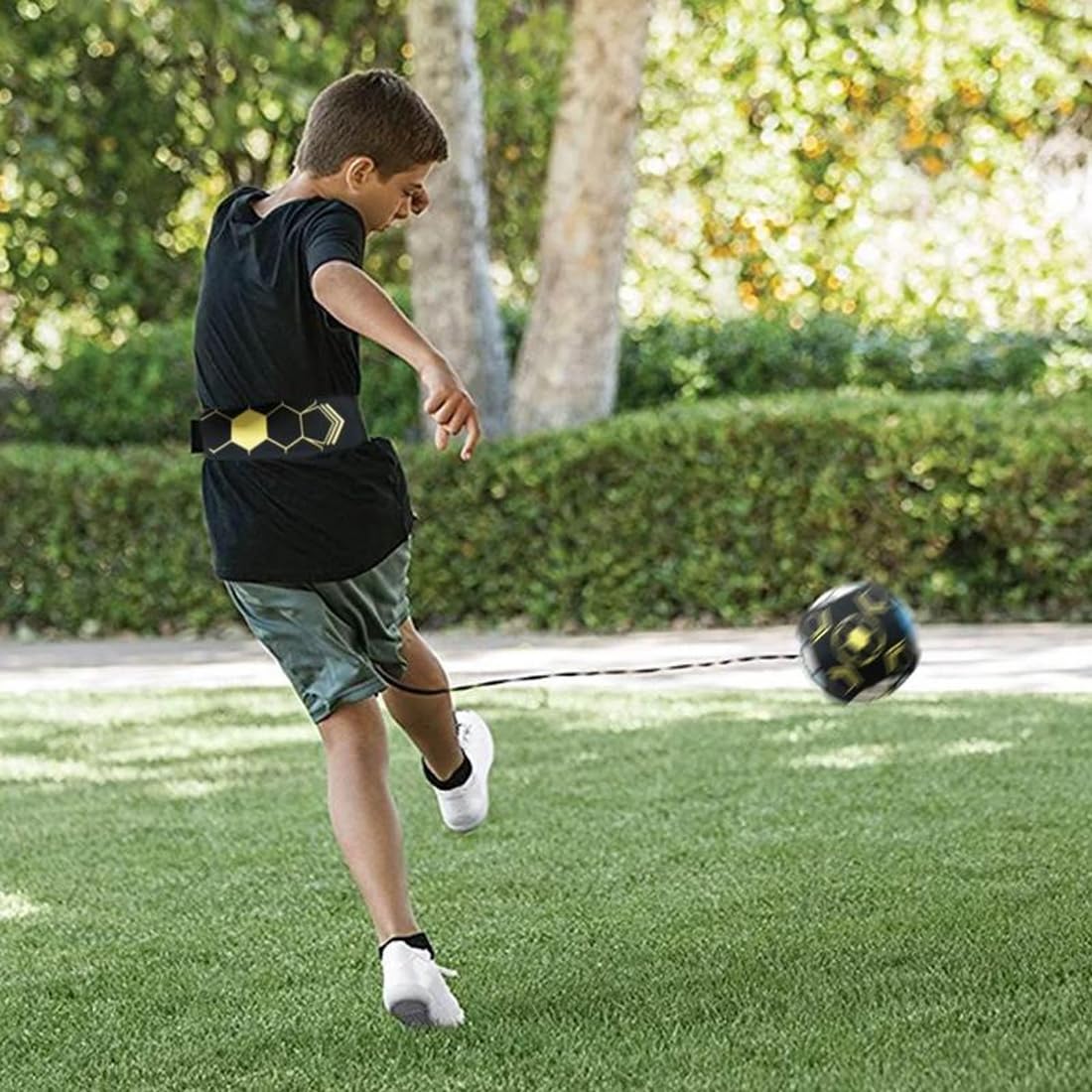 Entraîneur Solo De Football Et Volleyball - Ceinture Réglable Pour Entraînement, Rugby Trainer, Convient Aux Balles Taille 3, 4, 5