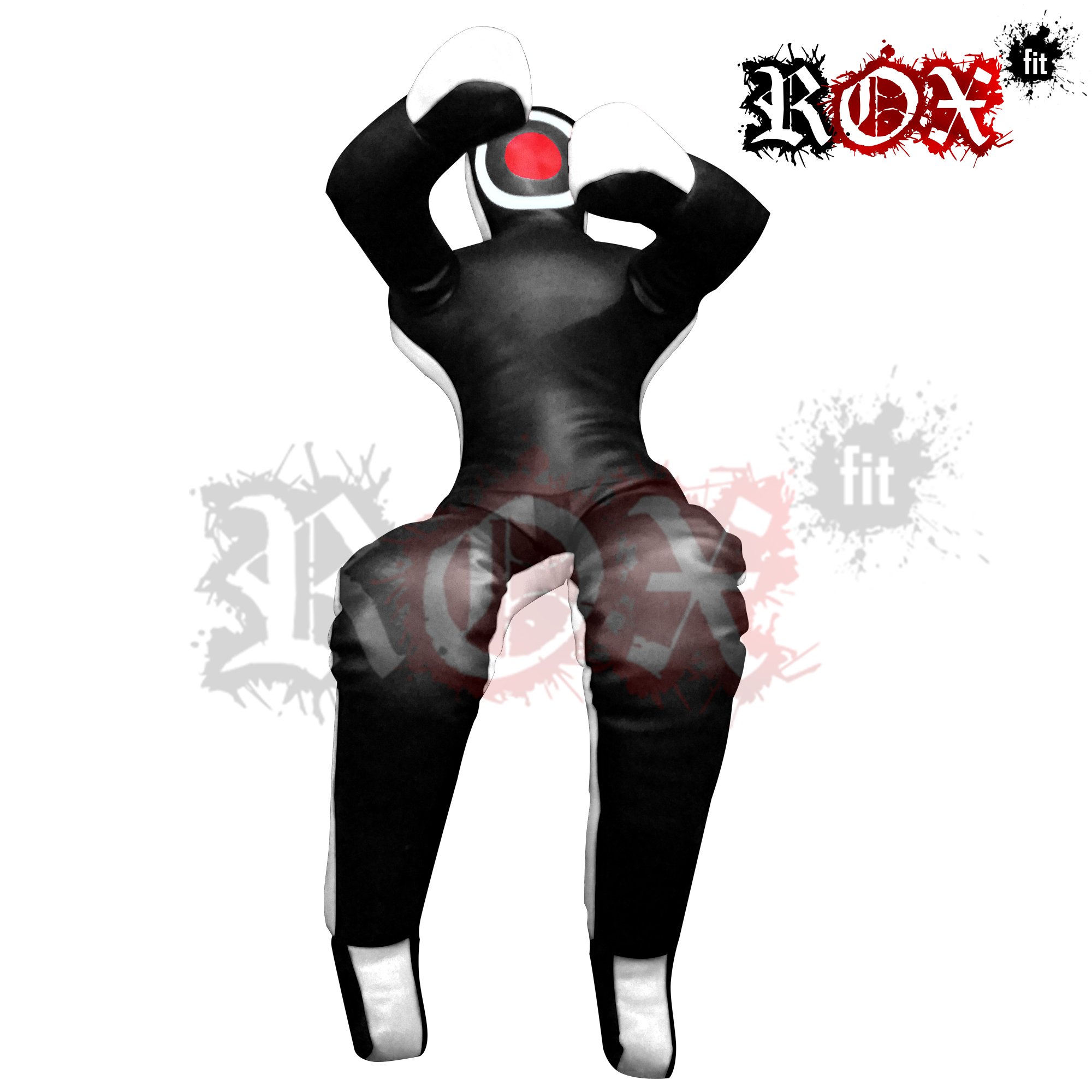 ROX Fit - Chupete de agarre adecuado para artes marciales mixtas de artes marciales mixtas, fitness, rojo, negro y azul
